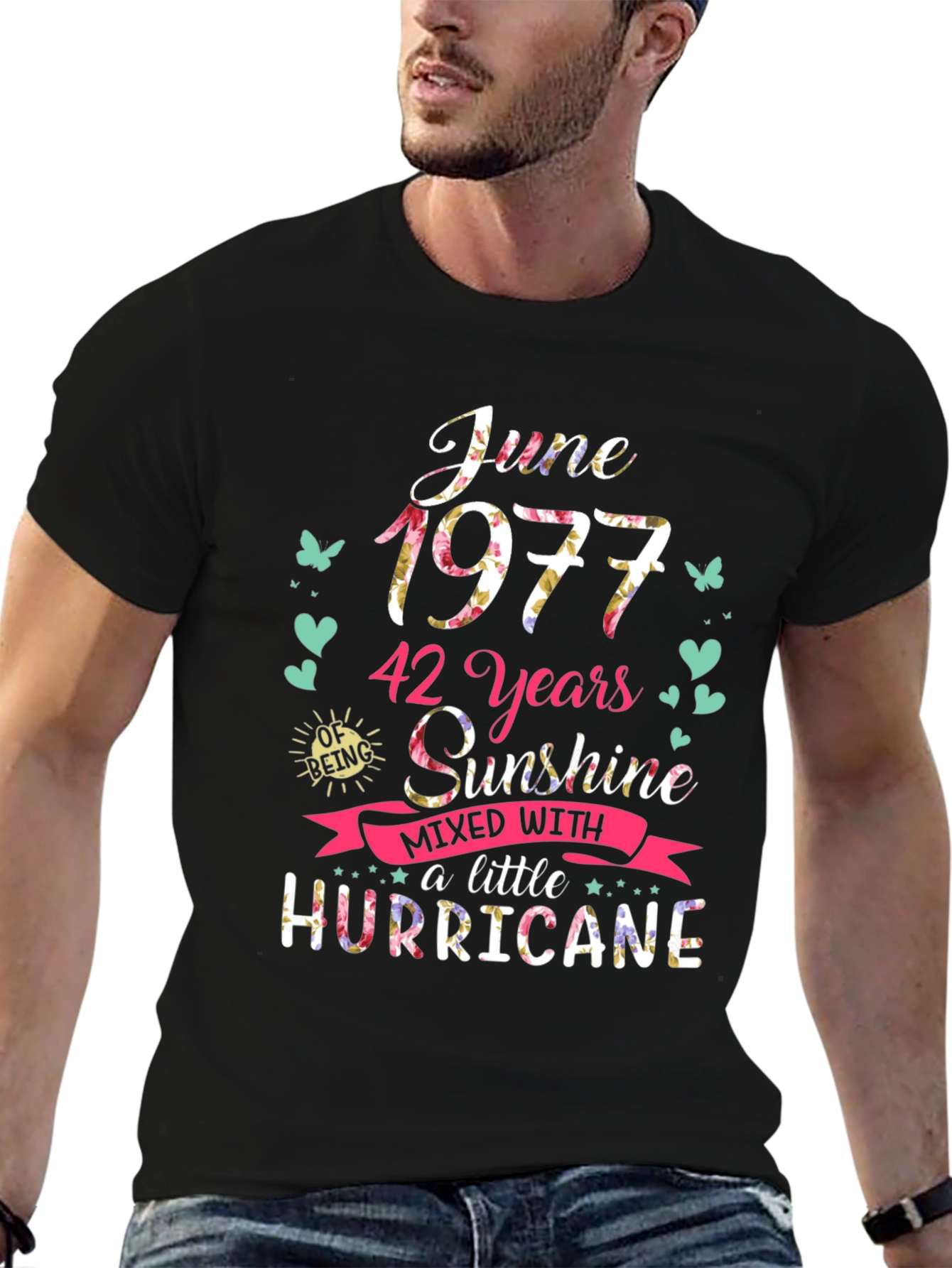 June 1977 42 Years Sunshine Hurricane T-Shirt