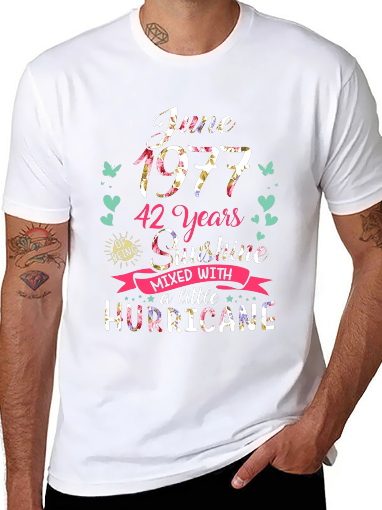 June 1977 42 Years Sunshine Hurricane T-Shirt