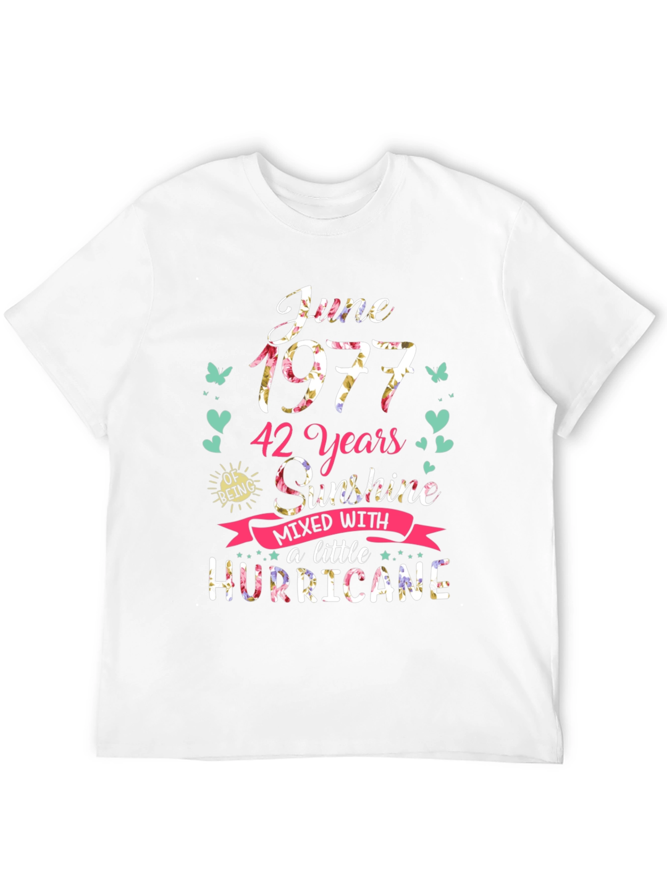 June 1977 42 Years Sunshine Hurricane T-Shirt