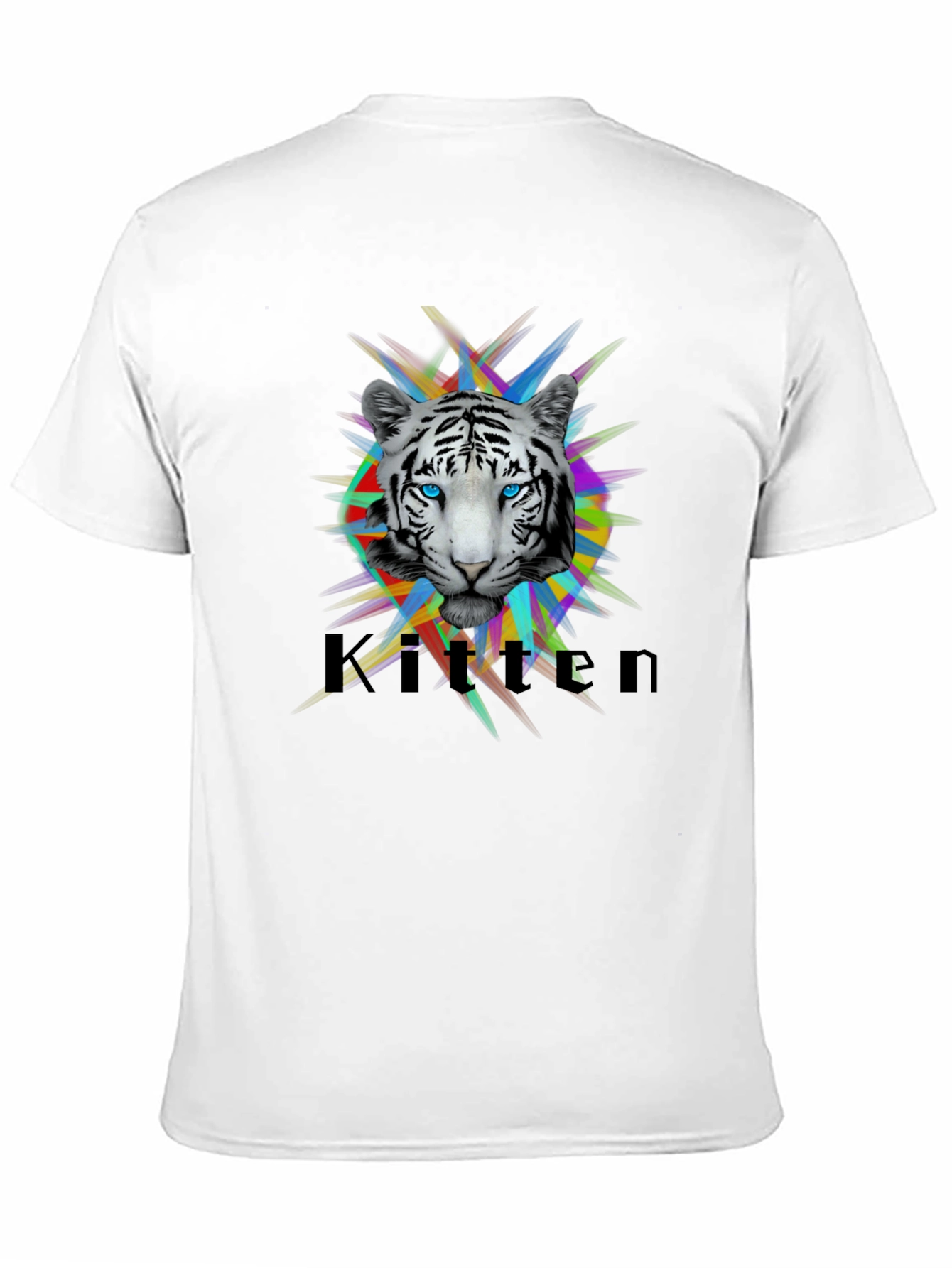 Cool Kitten Tiger Graphic T-Shirt - Black