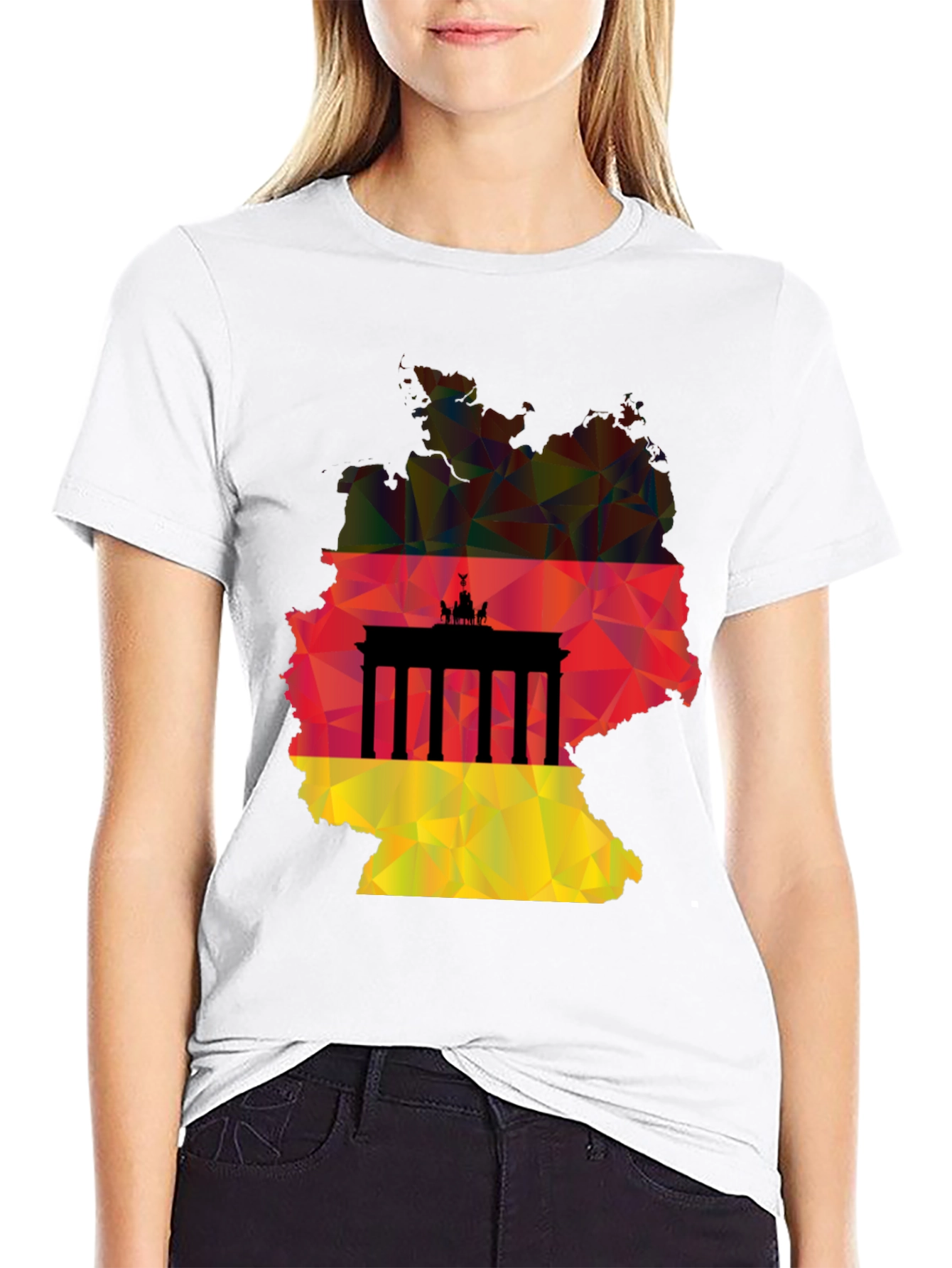 Germany Flag Map T-Shirt