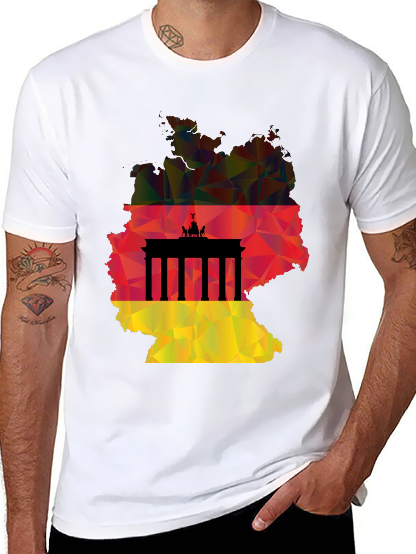 Germany Flag Map T-Shirt