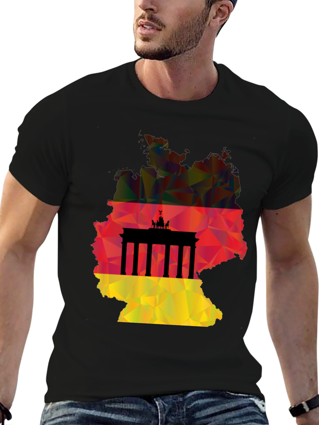 Germany Flag Map T-Shirt