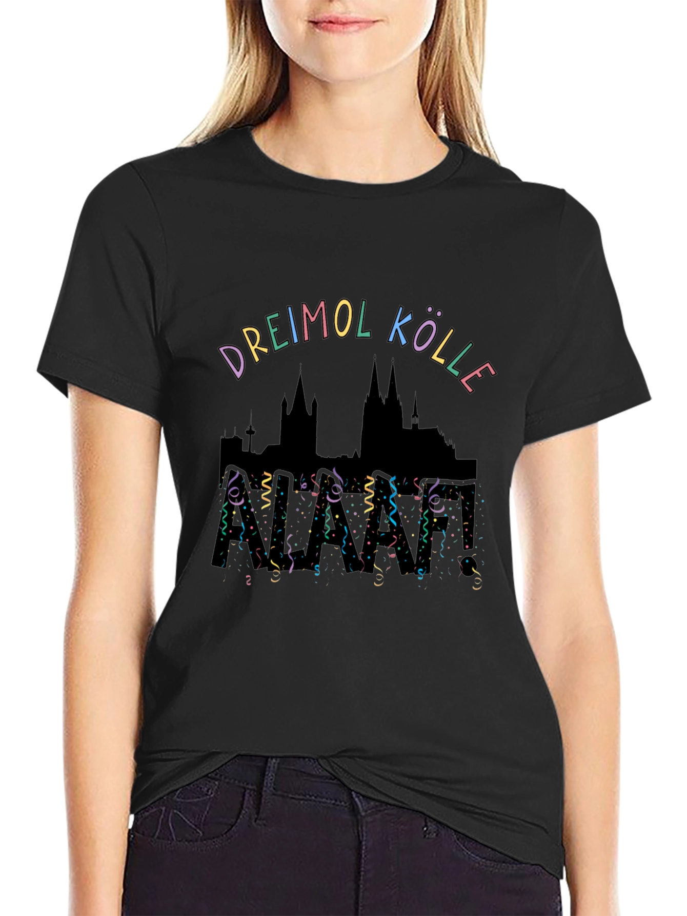 Dreimol Kölle T-Shirt - Cologne Skyline Design