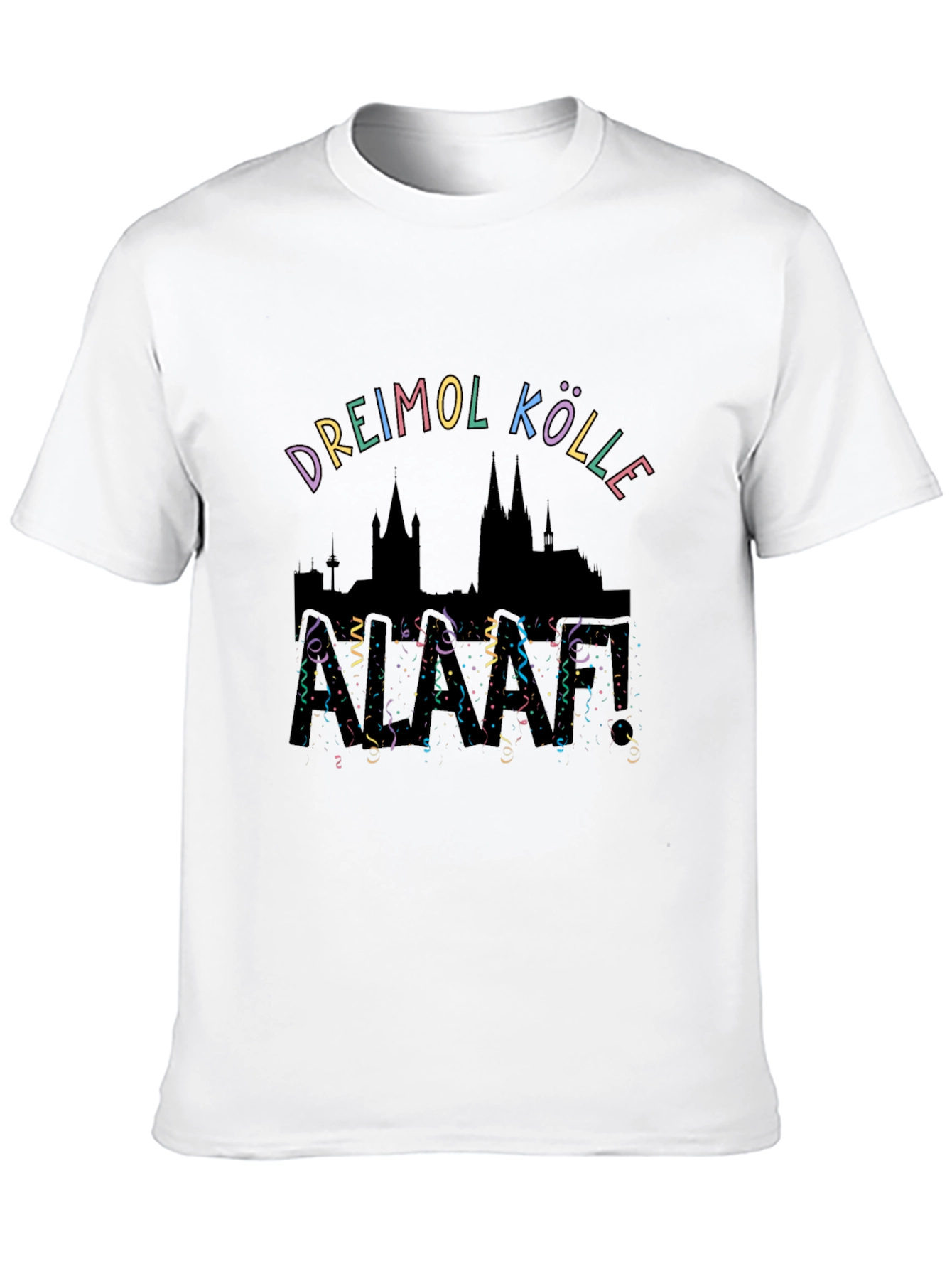 Dreimol Kölle T-Shirt - Cologne Skyline Design