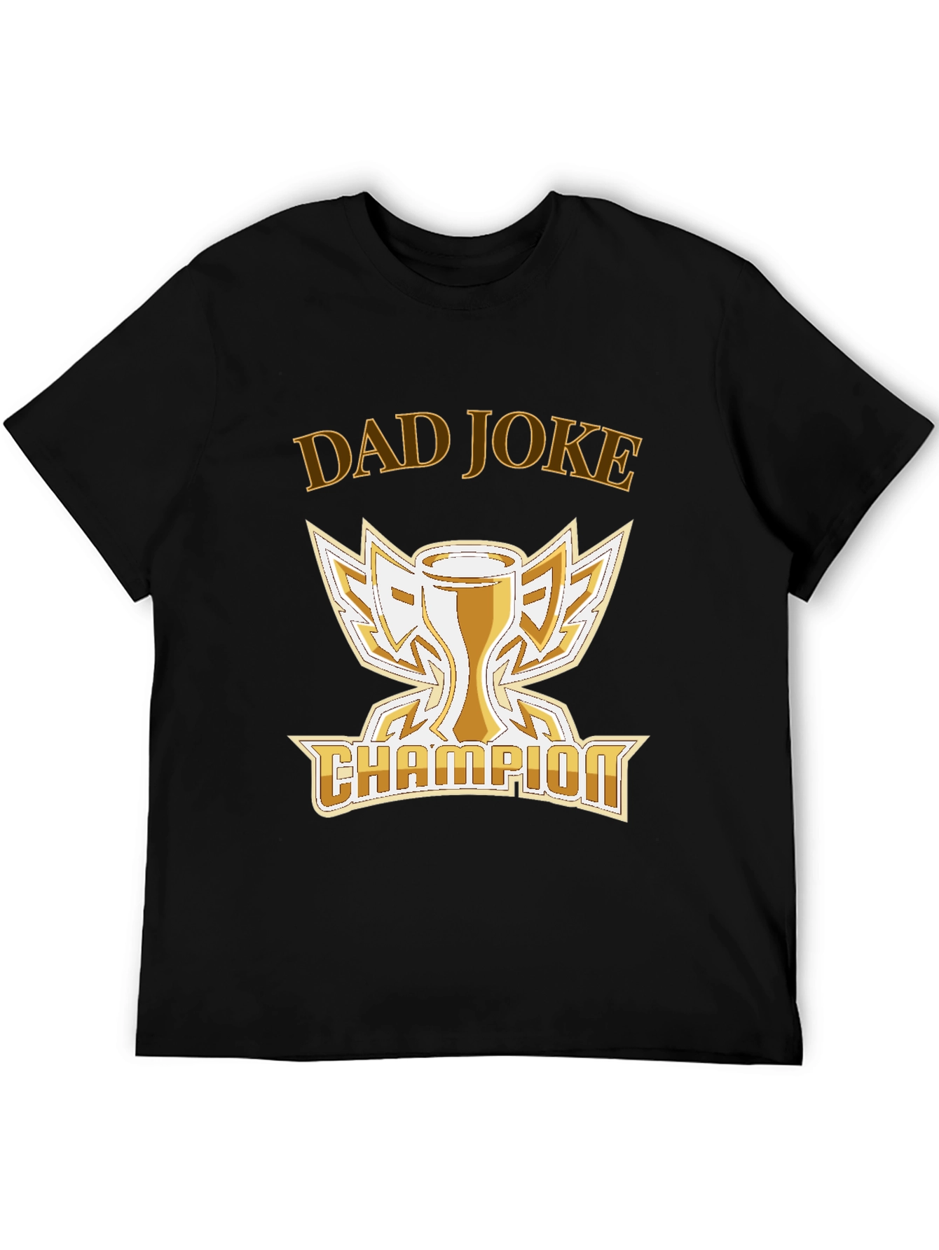 Dad Joke Champion T-Shirt -  Humorous Trophy Tee