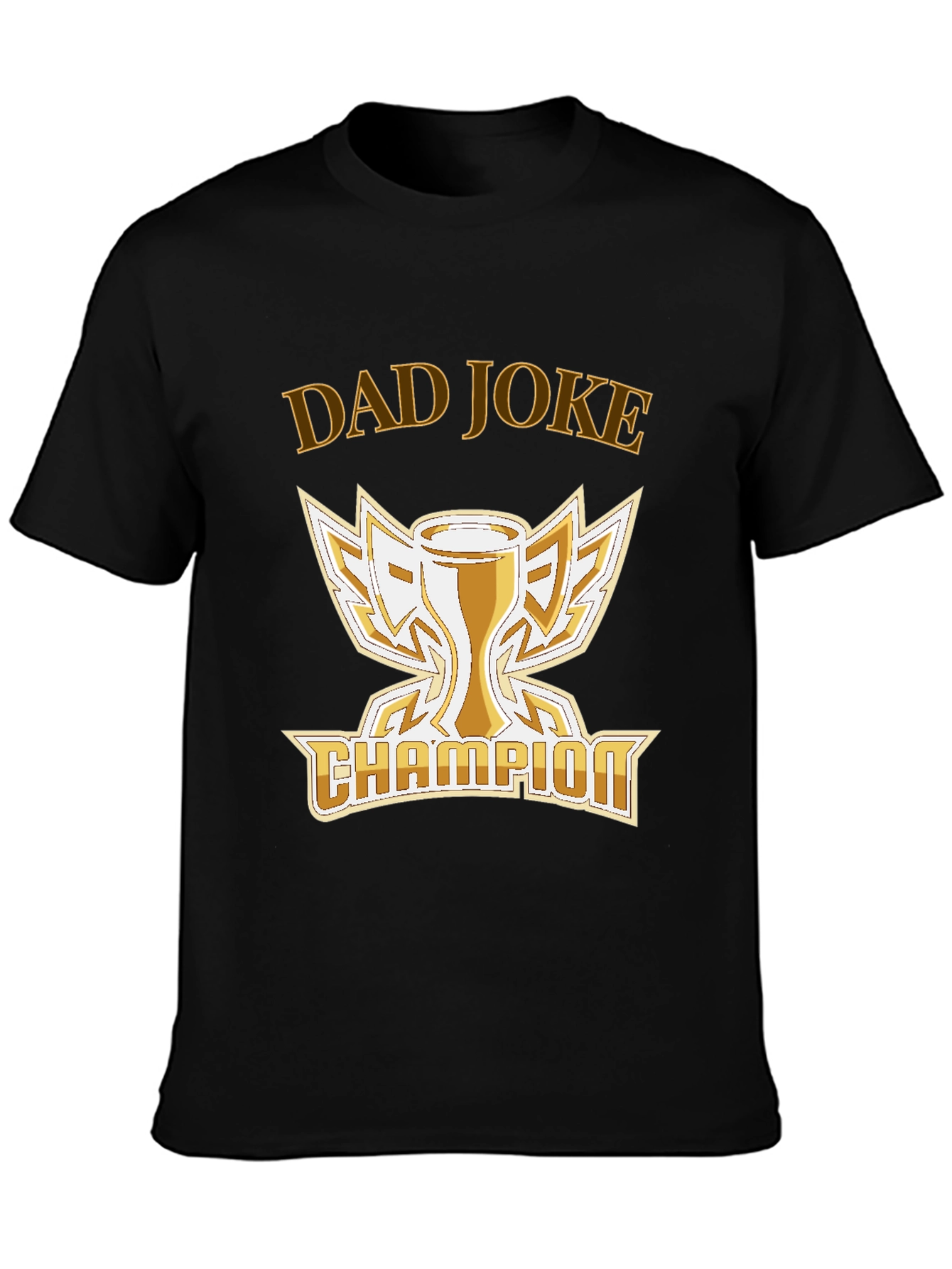 Dad Joke Champion T-Shirt -  Humorous Trophy Tee