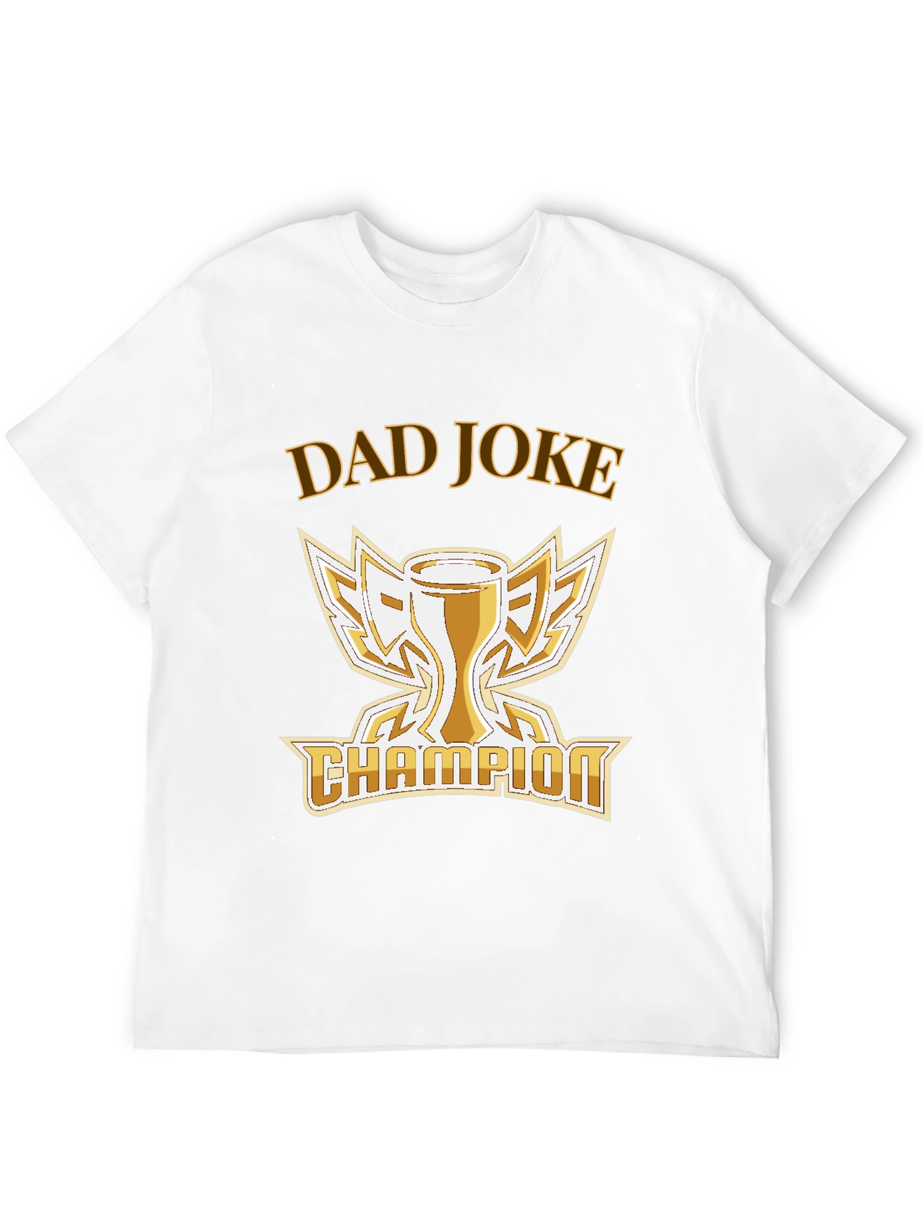 Dad Joke Champion T-Shirt -  Humorous Trophy Tee
