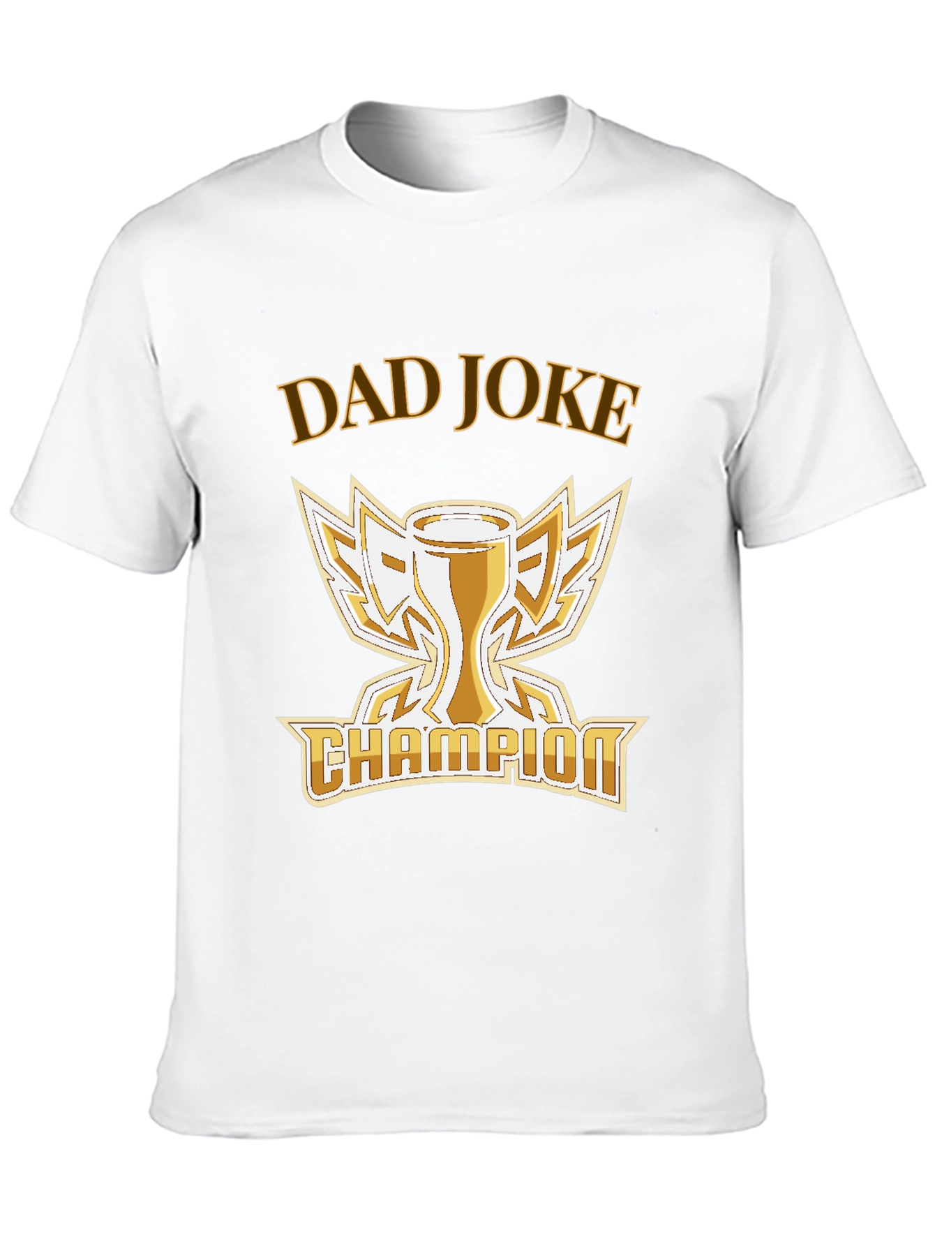 Dad Joke Champion T-Shirt -  Humorous Trophy Tee