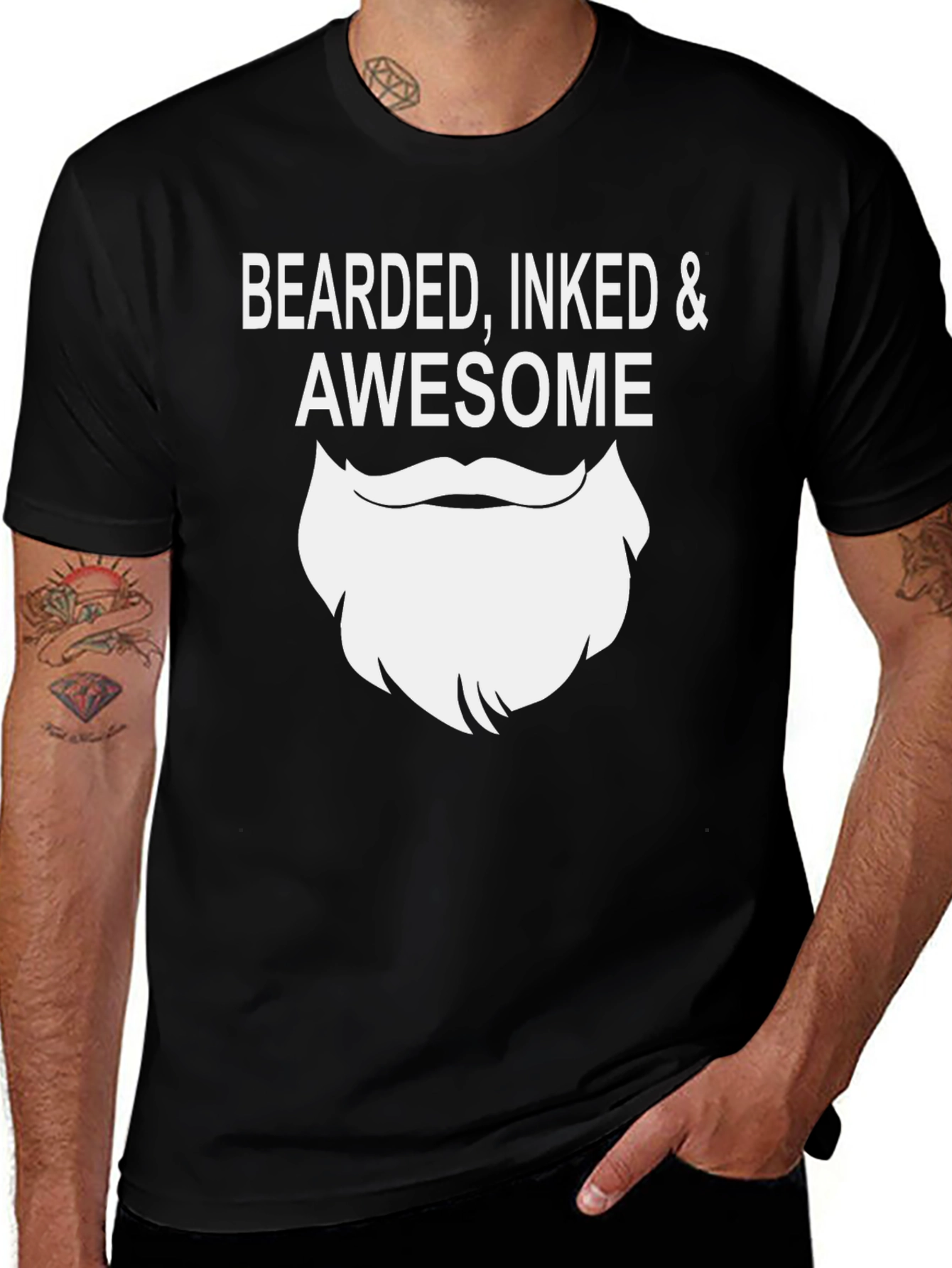 Bearded Inked & Awesome T-Shirt