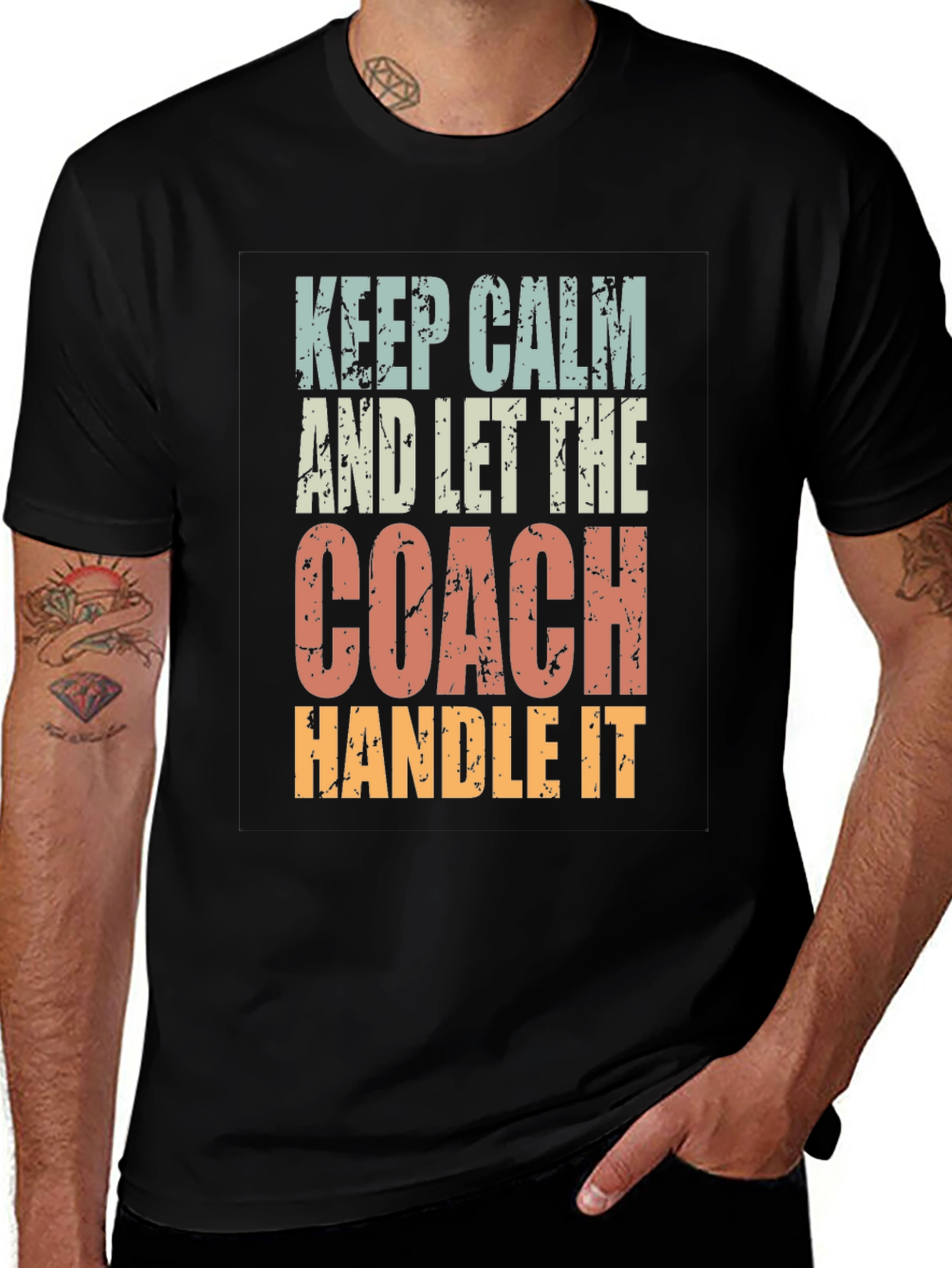 Keep Calm Coach T-Shirt: Funny Sports Fan Tee