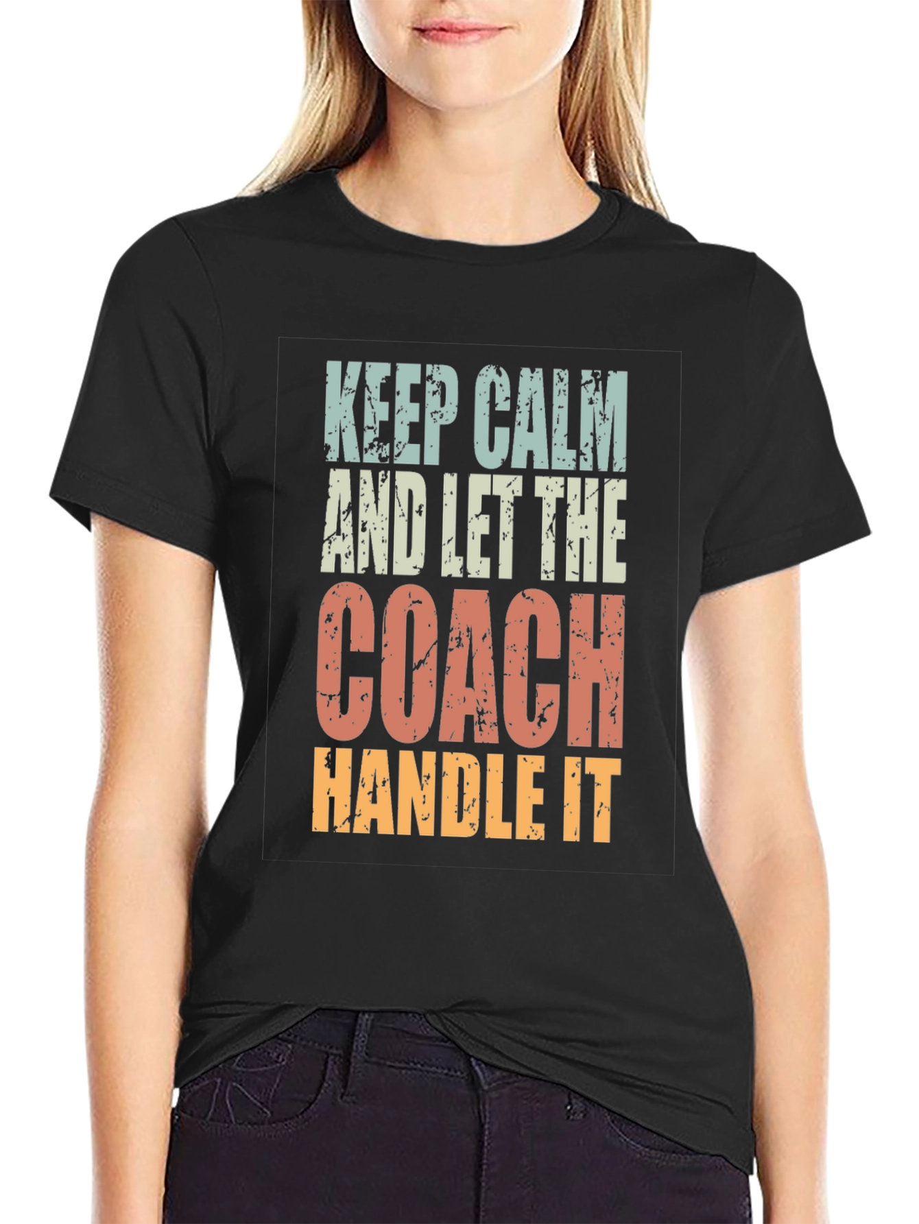 Keep Calm Coach T-Shirt: Funny Sports Fan Tee