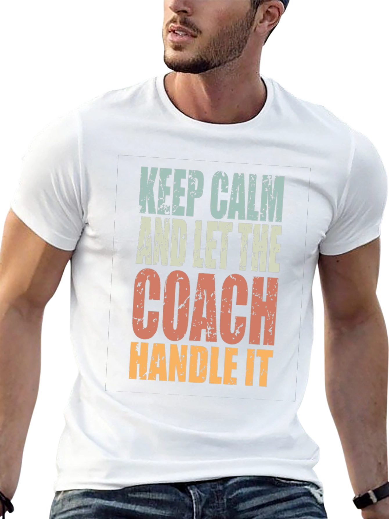 Keep Calm Coach T-Shirt: Funny Sports Fan Tee