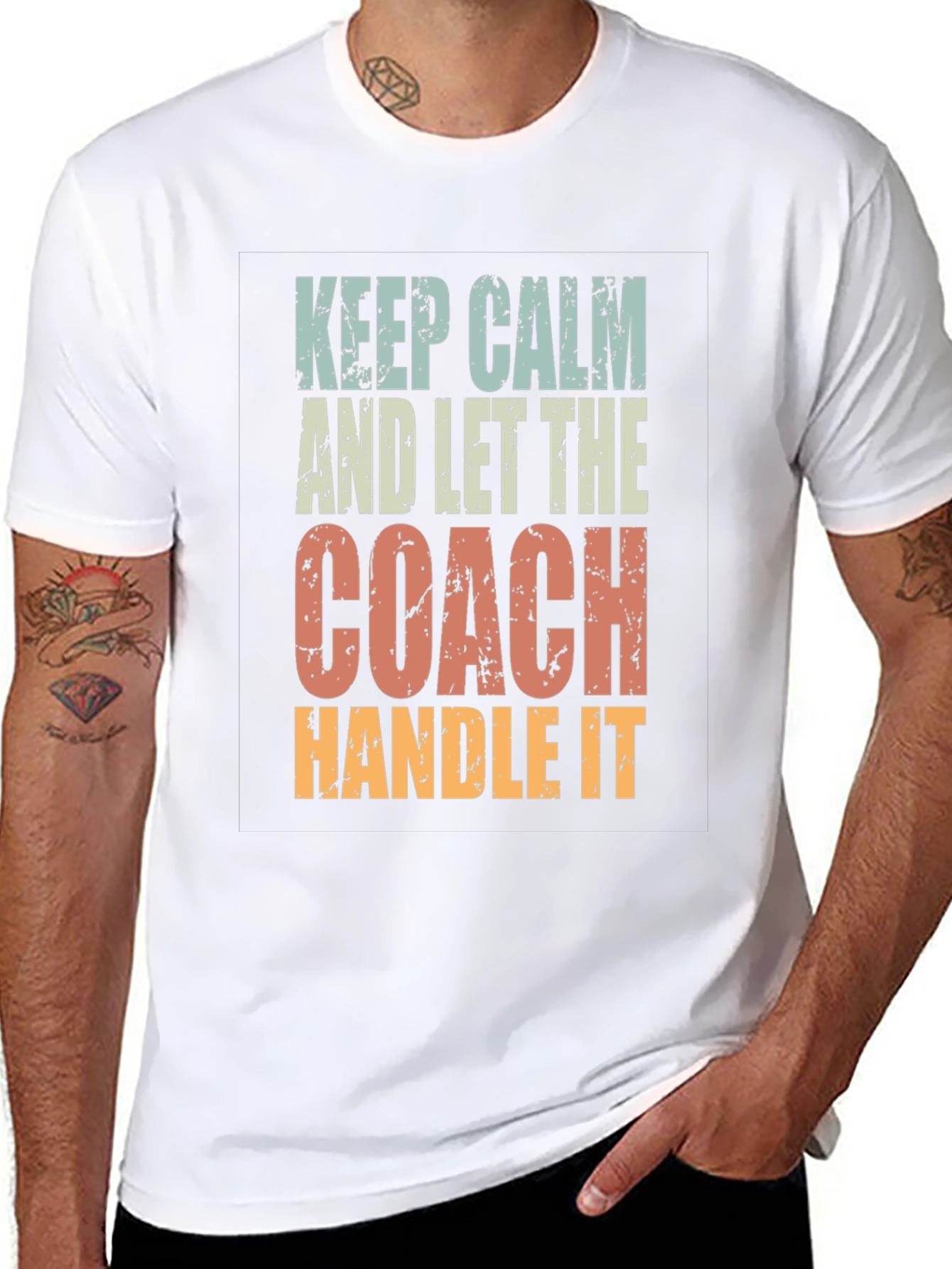 Keep Calm Coach T-Shirt: Funny Sports Fan Tee