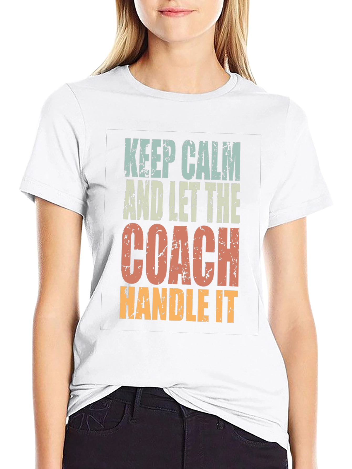 Keep Calm Coach T-Shirt: Funny Sports Fan Tee