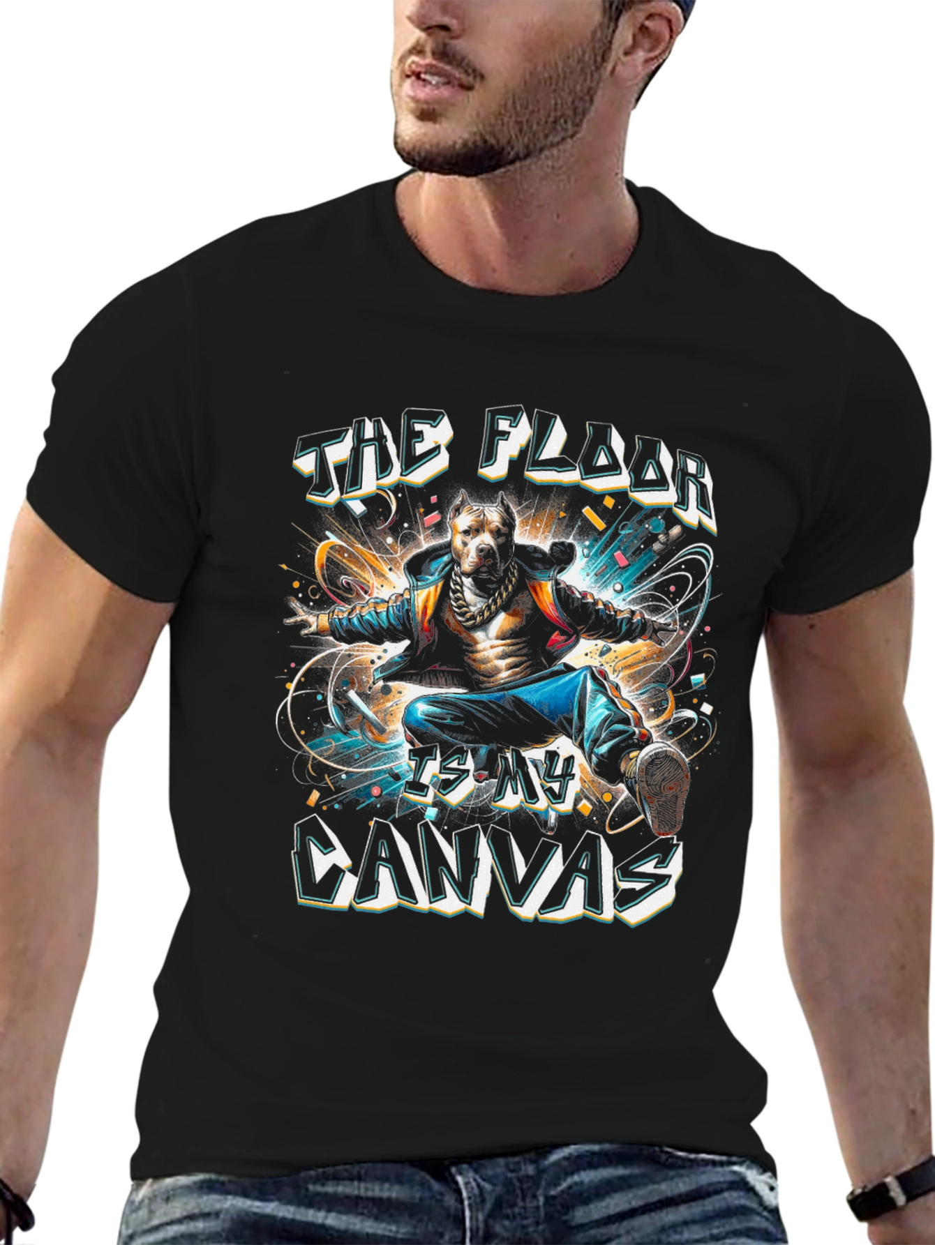 The Floor Is My Canvas Graphic Tee