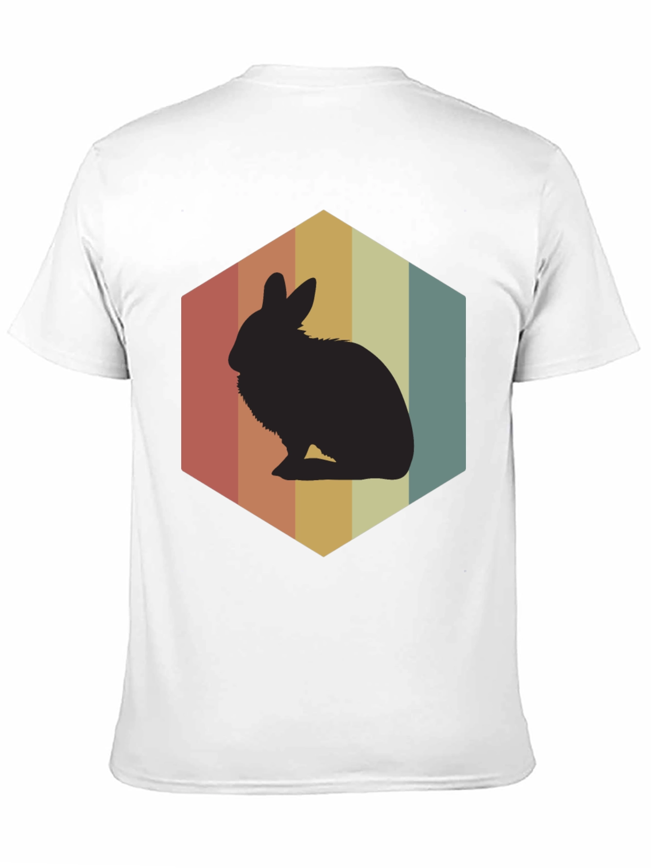 Retro Rabbit Graphic Tee - Black