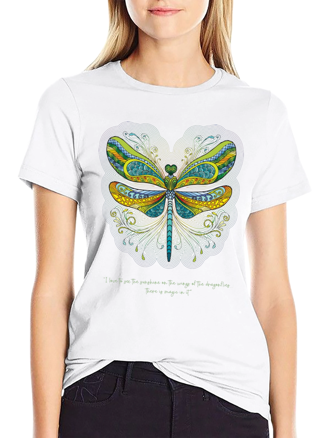 Dragonfly Art Graphic T-Shirt