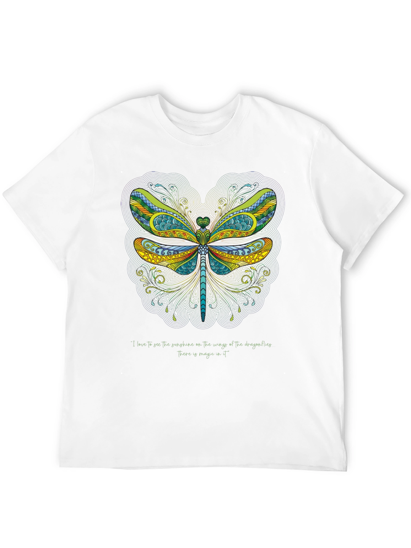 Dragonfly Art Graphic T-Shirt