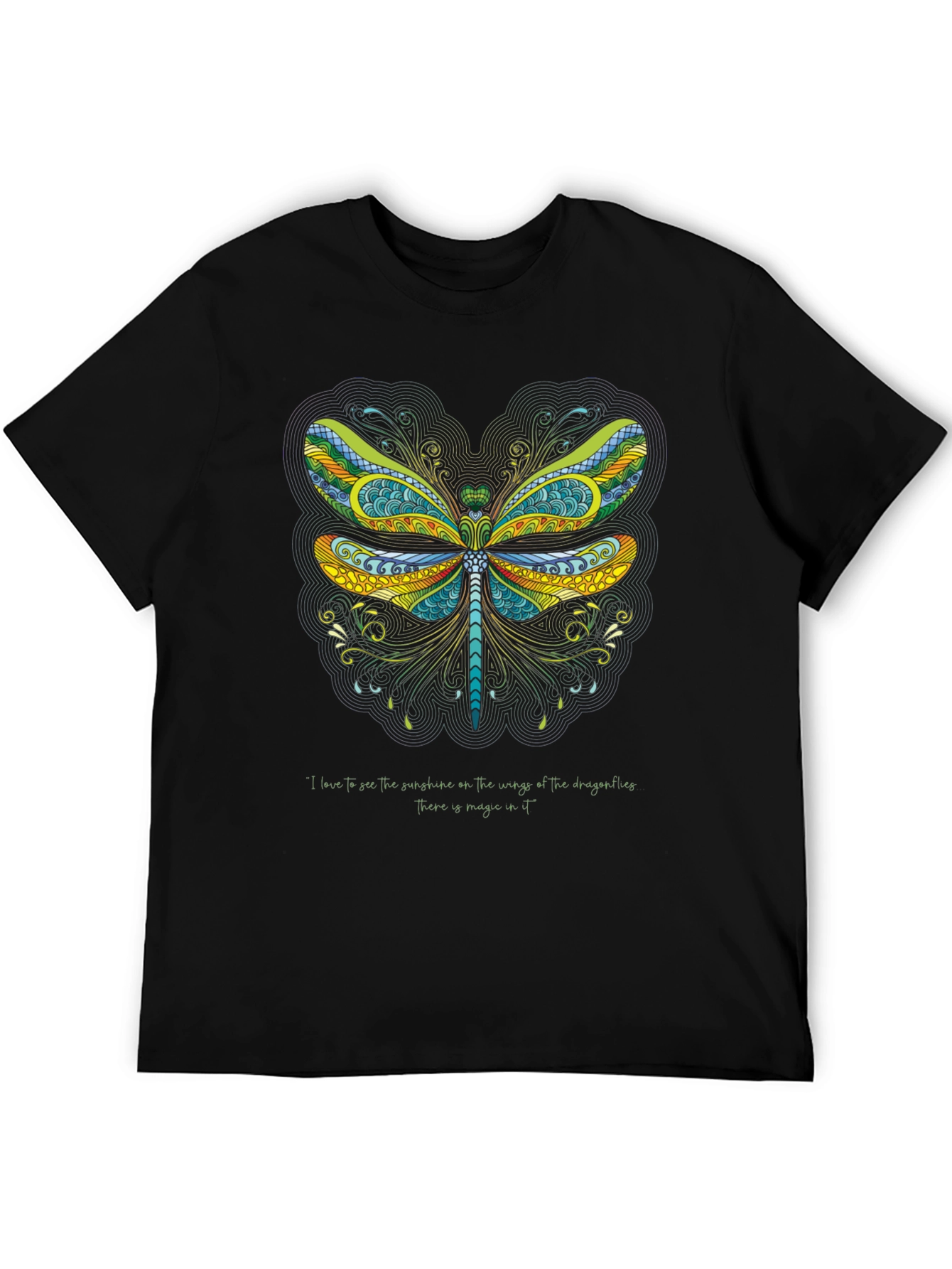 Dragonfly Art Graphic T-Shirt