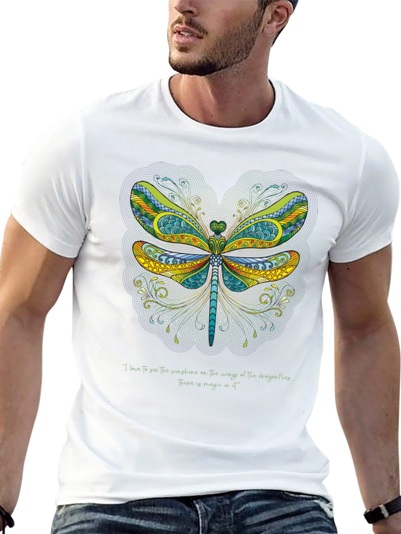 Dragonfly Art Graphic T-Shirt