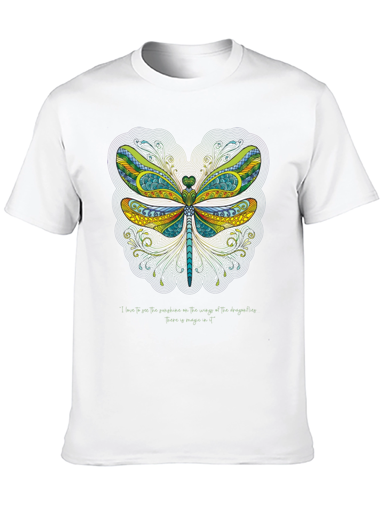 Dragonfly Art Graphic T-Shirt