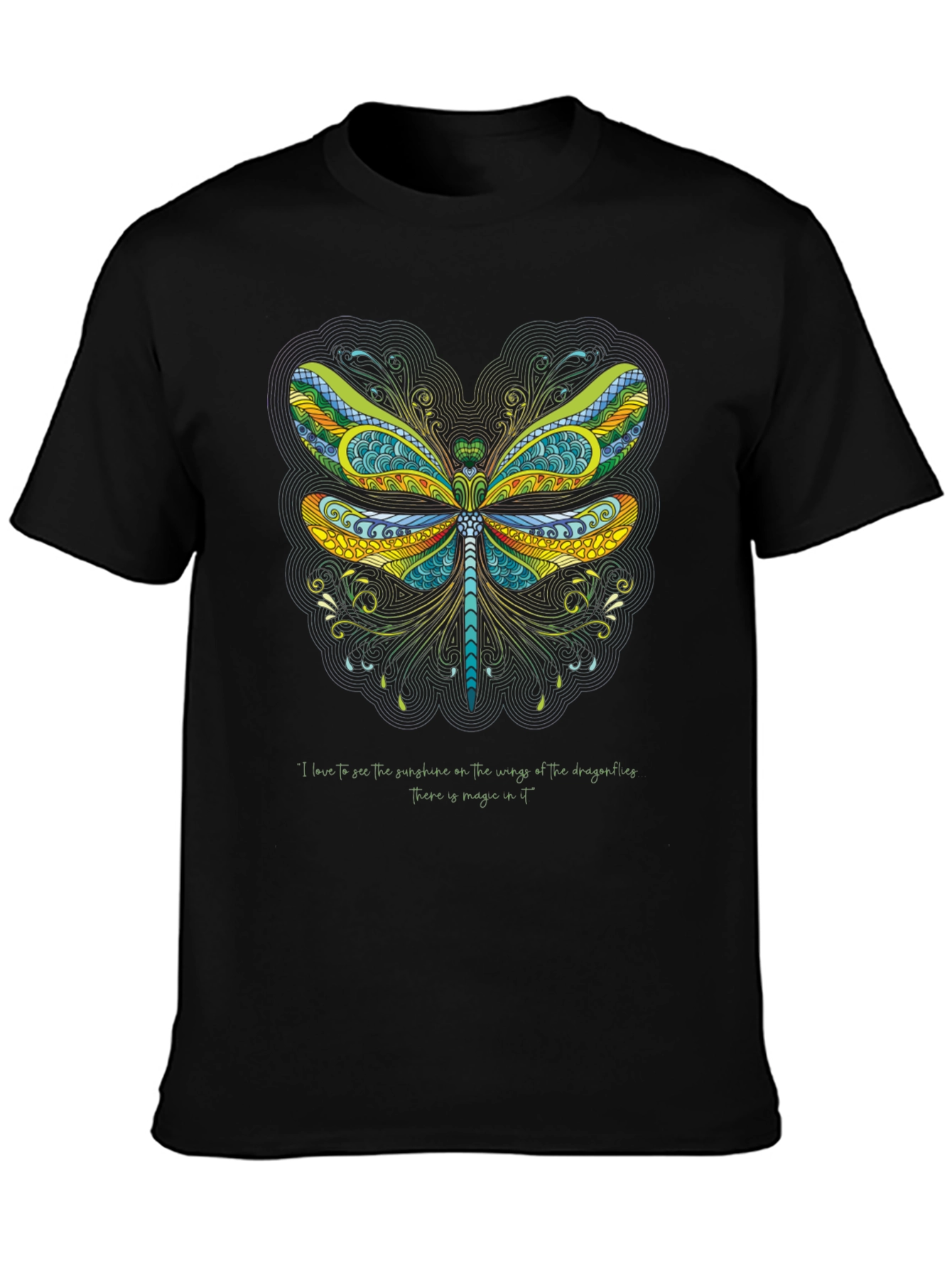 Dragonfly Art Graphic T-Shirt