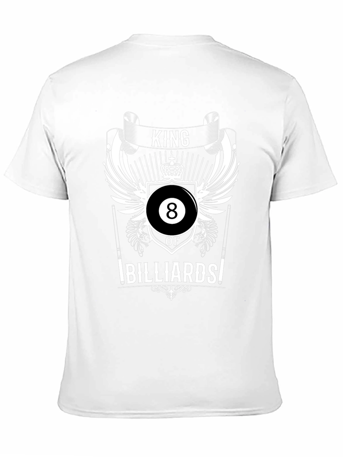 King of Billiards T-Shirt - Cool 8 Ball Design
