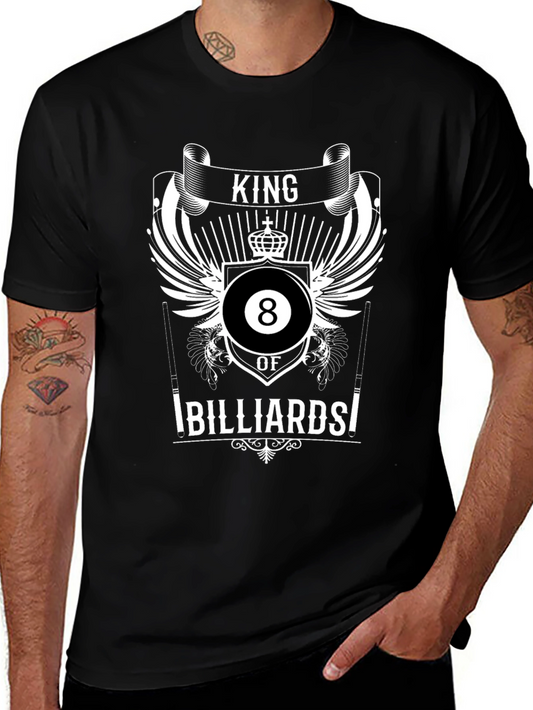 King of Billiards T-Shirt - Cool 8 Ball Design