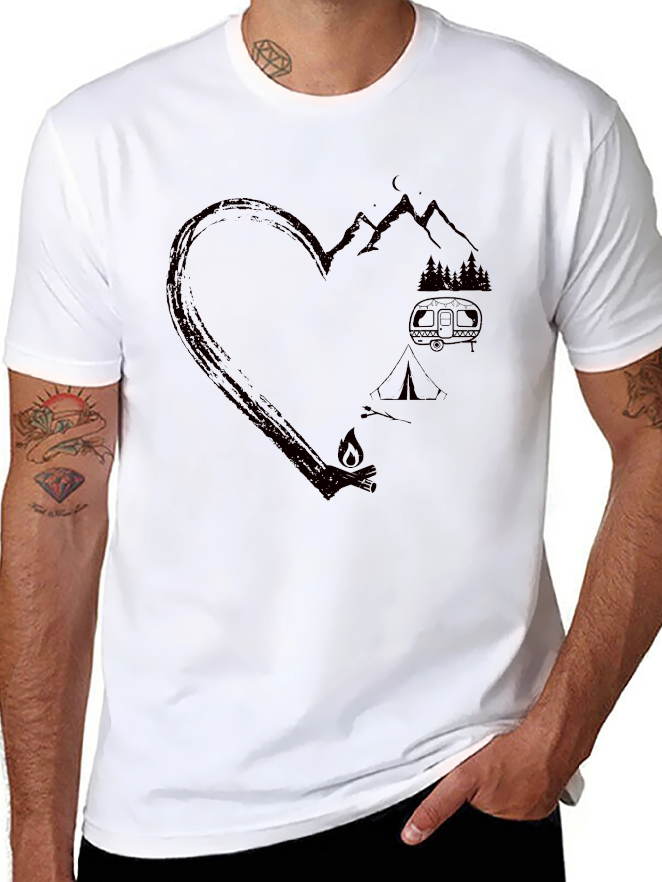 Camping Heart T-Shirt