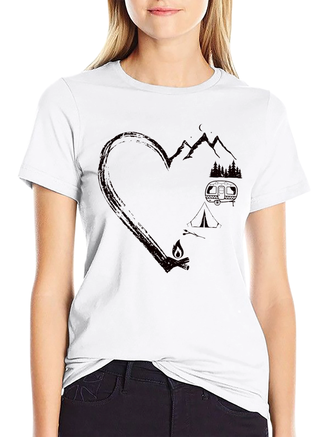 Camping Heart T-Shirt