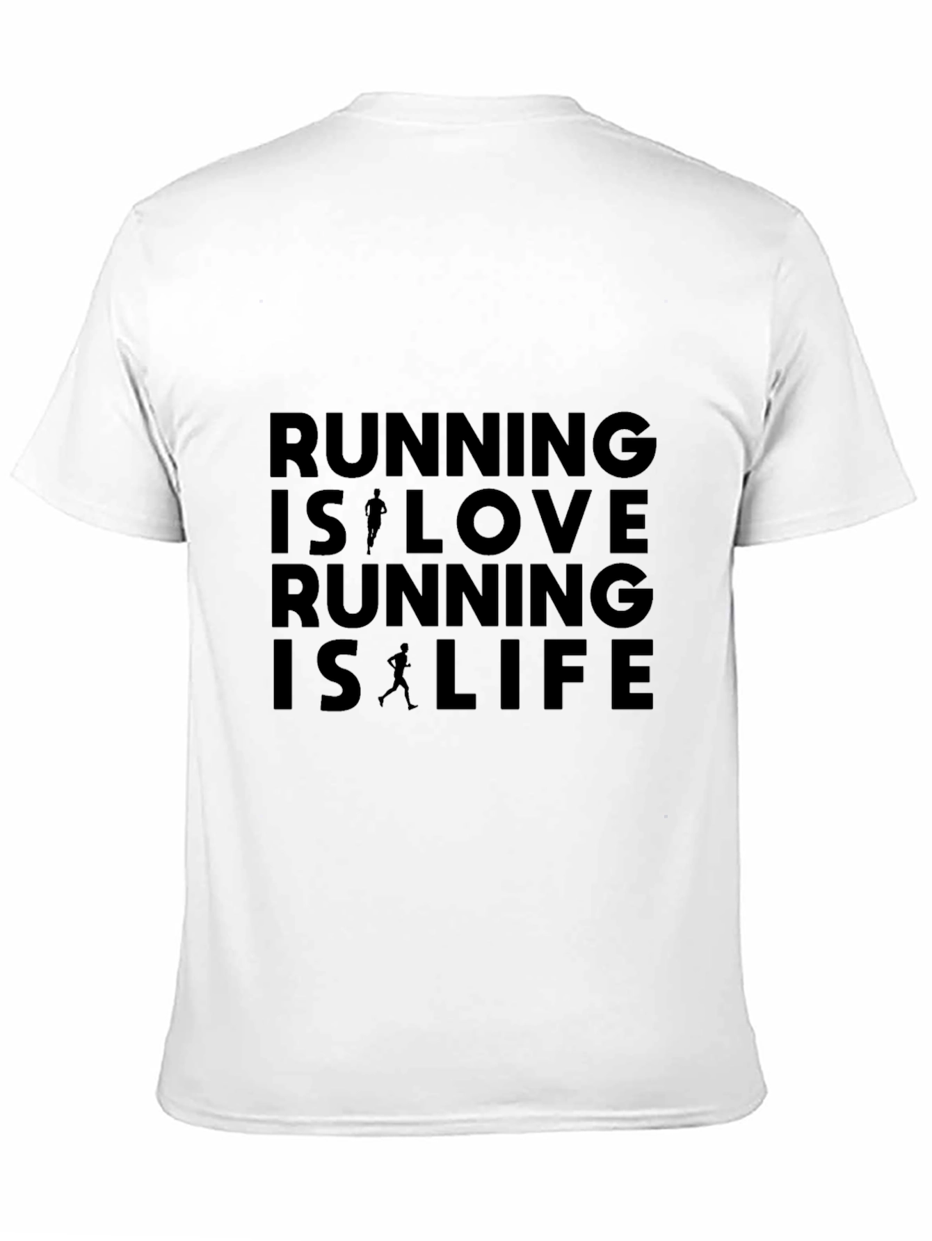 Running Is Love Black Graphic Tee