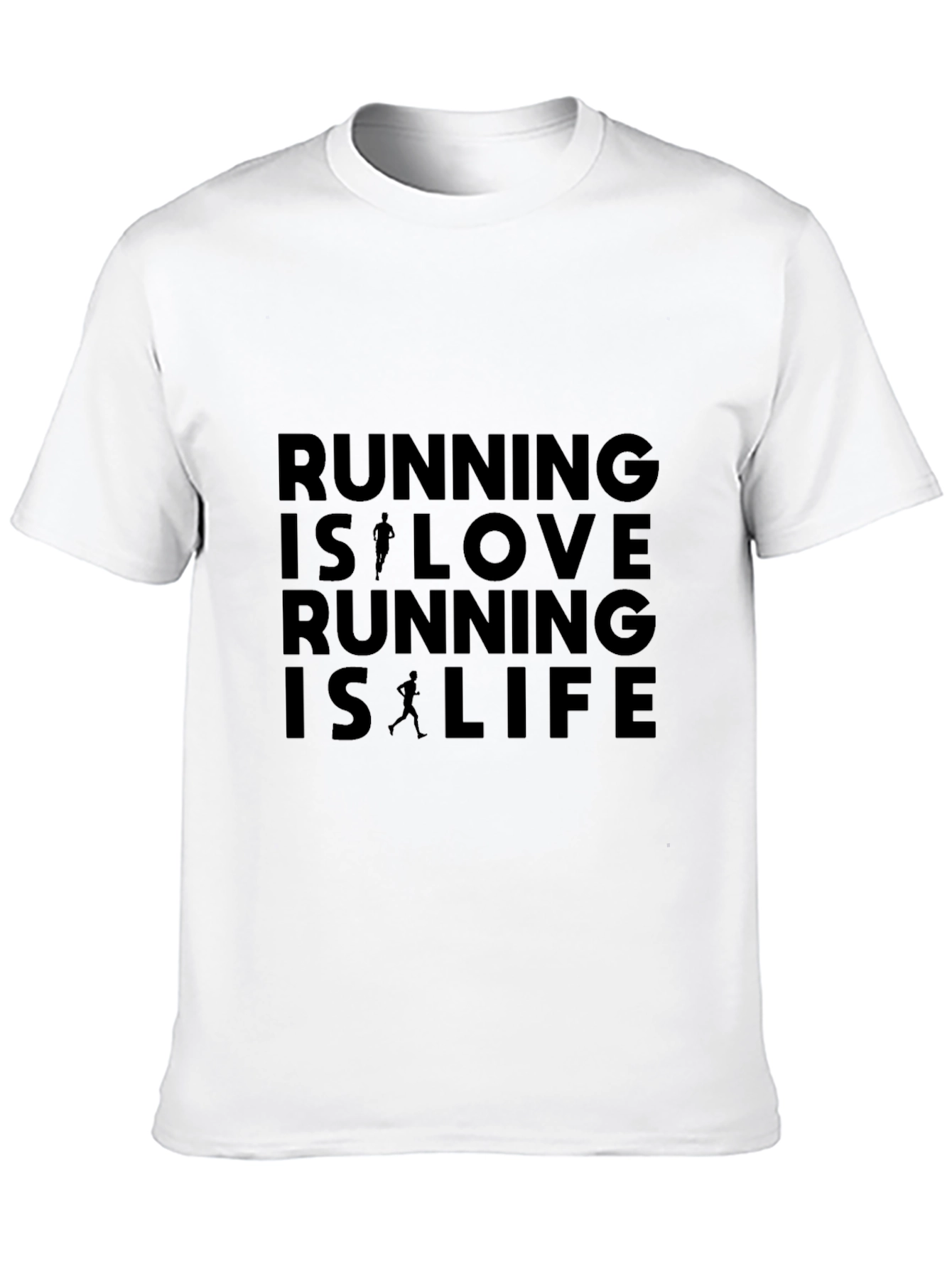 Running Is Love Black Graphic Tee