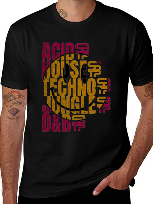 Acid House Techno Music Graphic T-Shirt