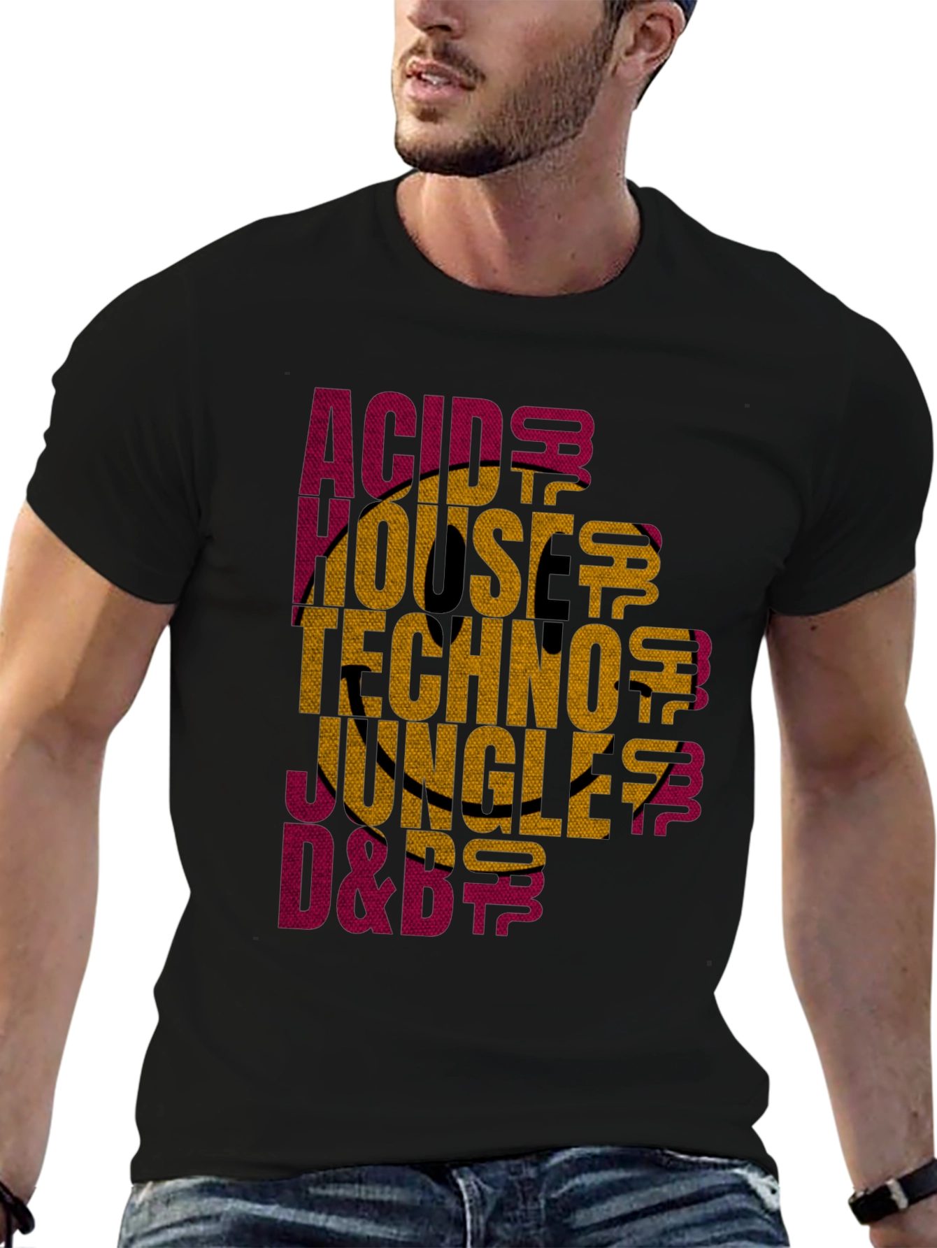 Acid House Techno Music Graphic T-Shirt