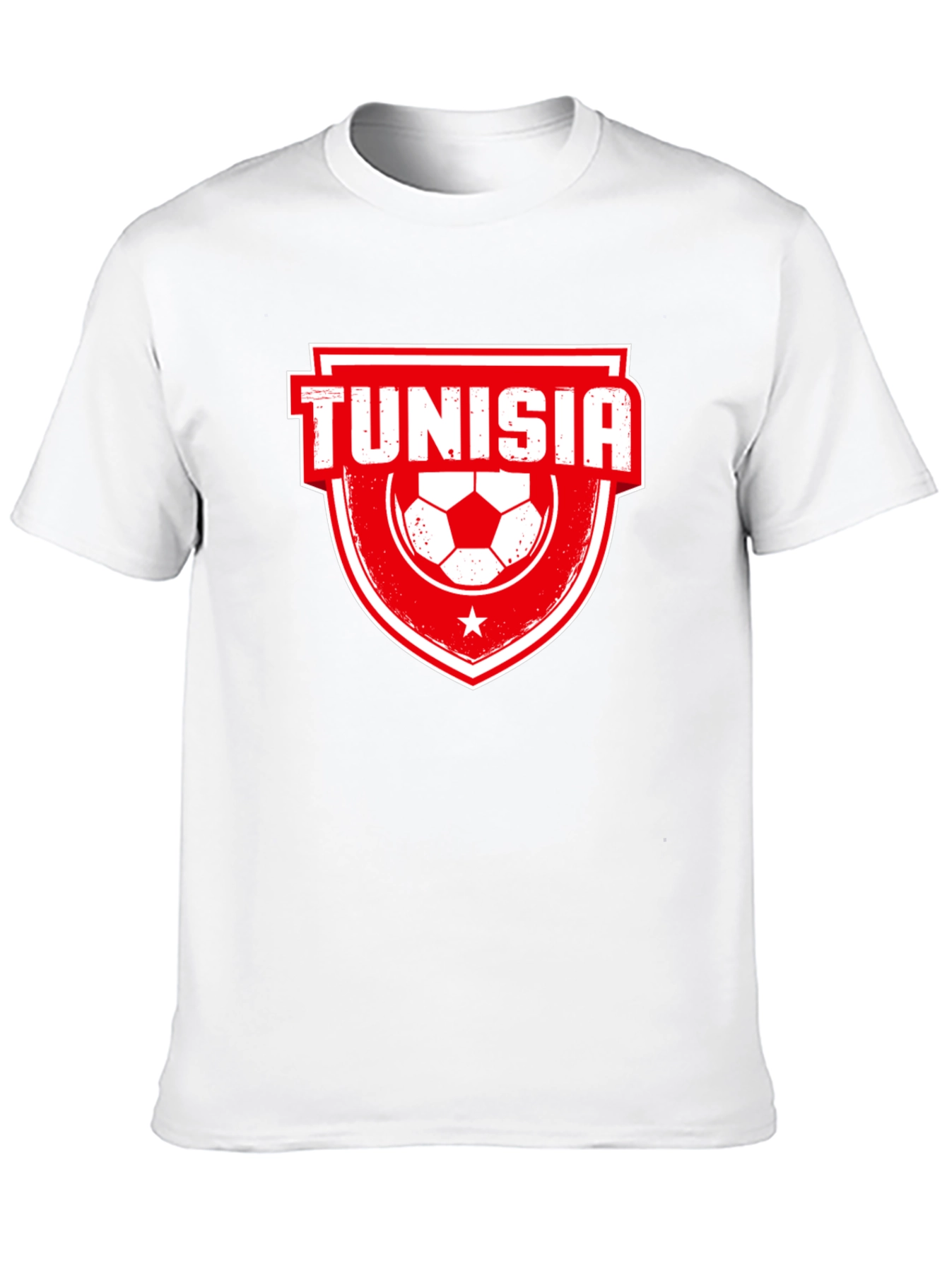 Tunisia Soccer T-Shirt - Black Jersey