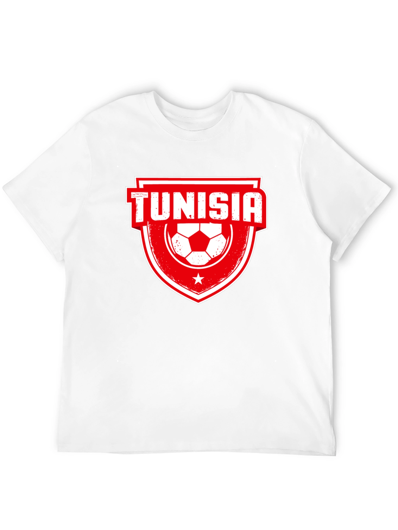 Tunisia Soccer T-Shirt - Black Jersey