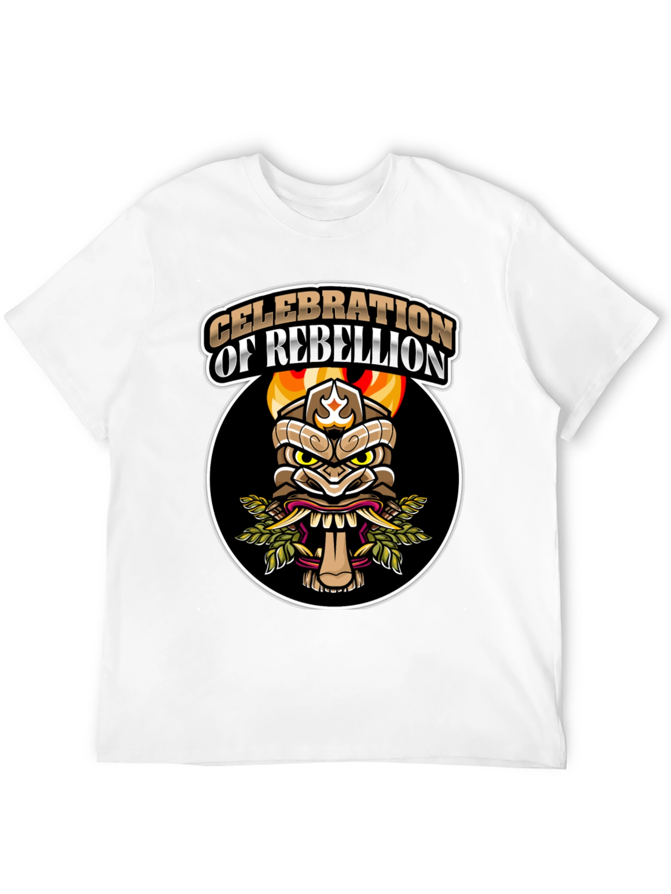 Rebellion Graphic Tee - Black Crew Neck