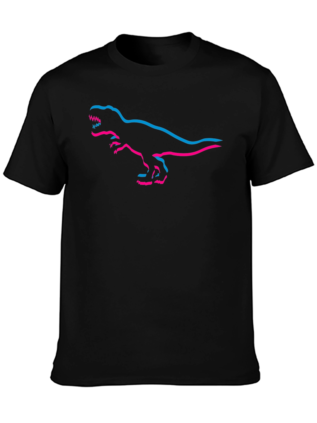 Retro T-Rex Outline Graphic Tee