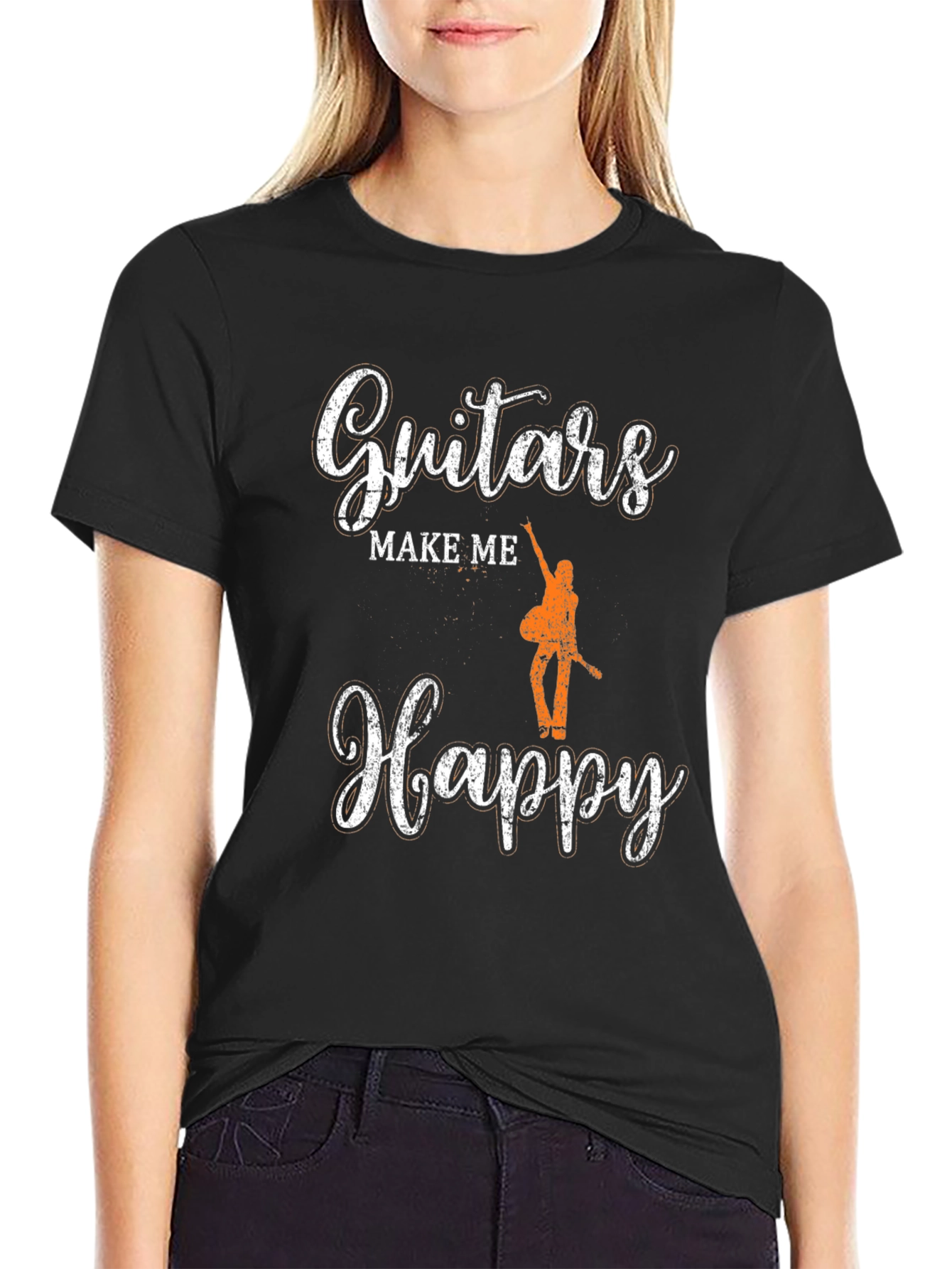 Guitars Make Me Happy Graphic T-Shirt