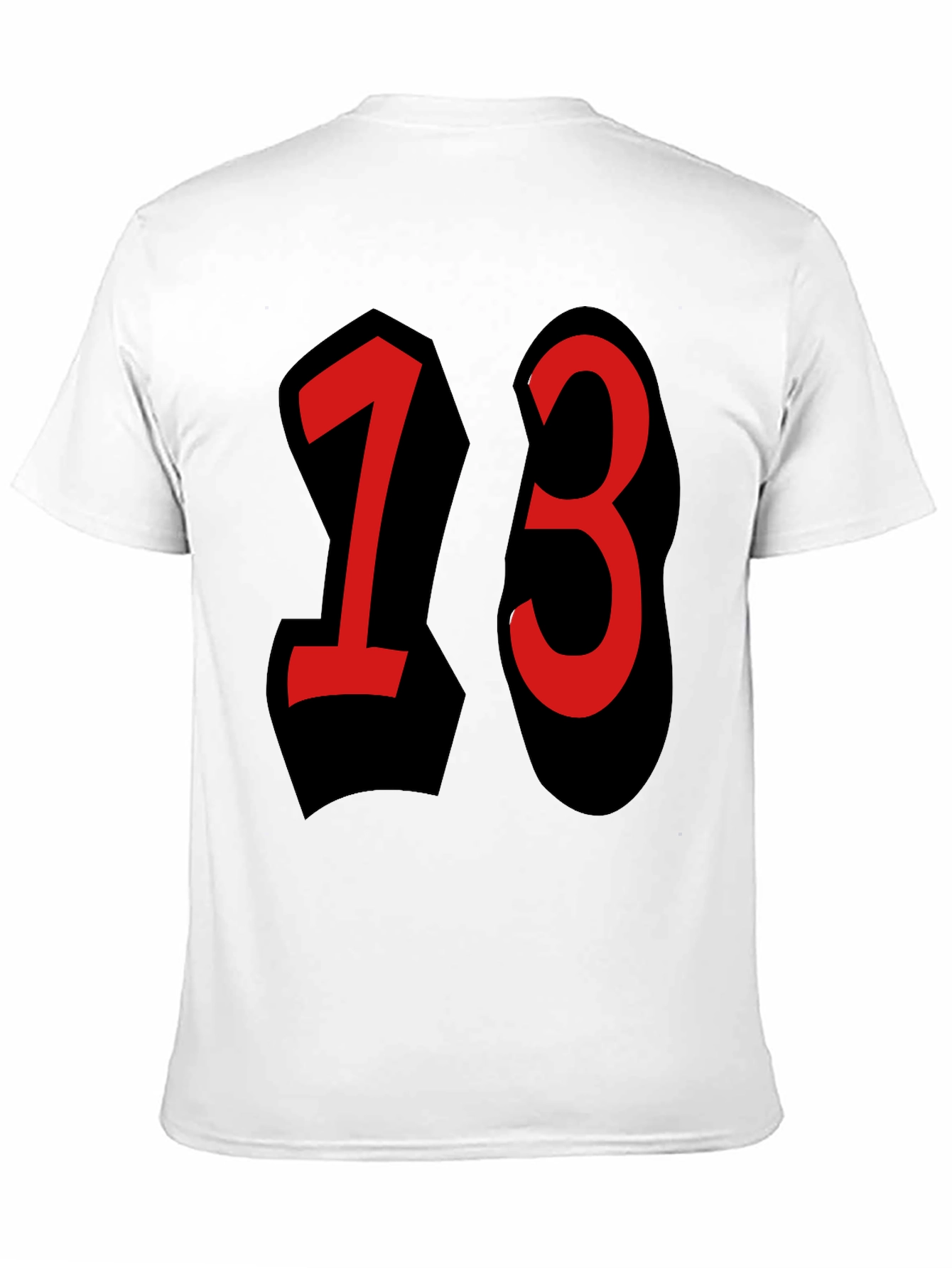 Lucky Number 13 T-Shirt - Black