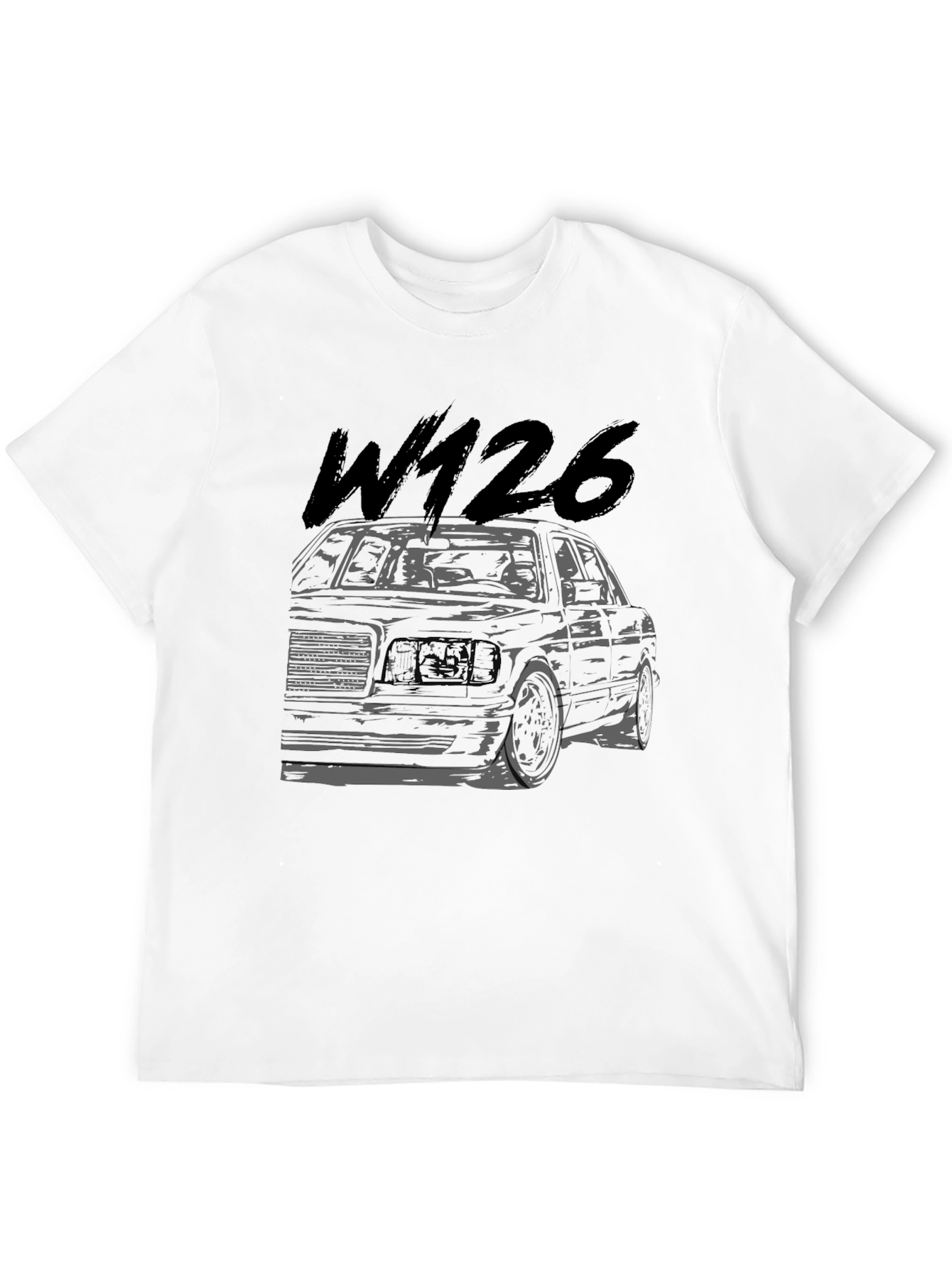 Mercedes-Benz W126 Black T-Shirt