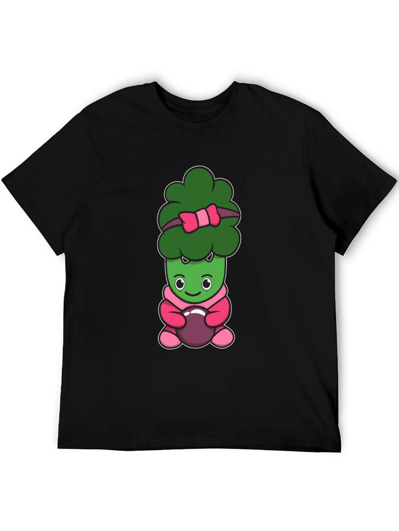 Cute Broccoli Cartoon Graphic Tee