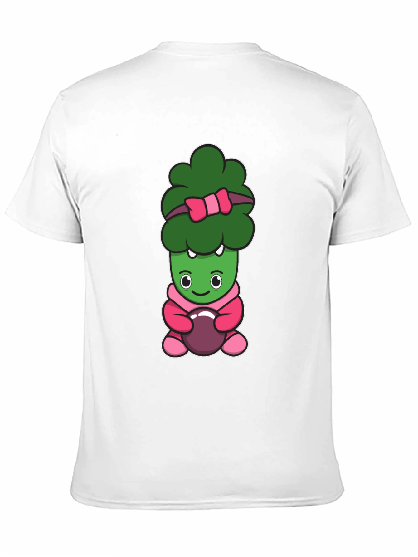 Cute Broccoli Cartoon Graphic Tee
