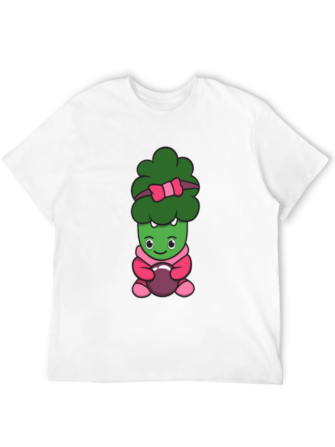 Cute Broccoli Cartoon Graphic Tee
