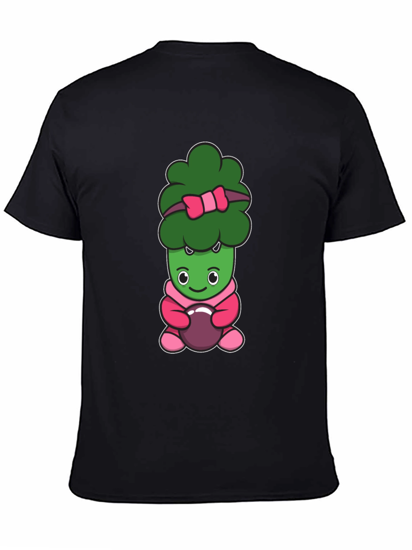 Cute Broccoli Cartoon Graphic Tee