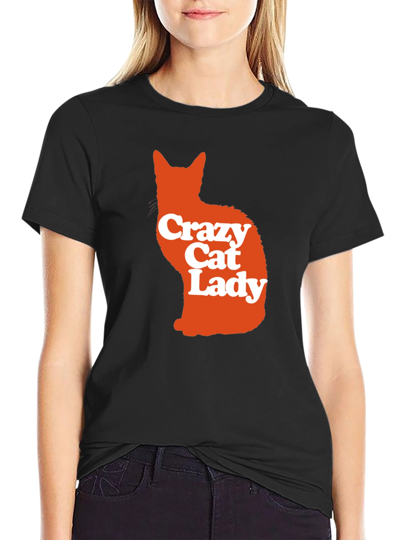 Crazy Cat Lady Graphic Tee - Mens Black T-Shirt