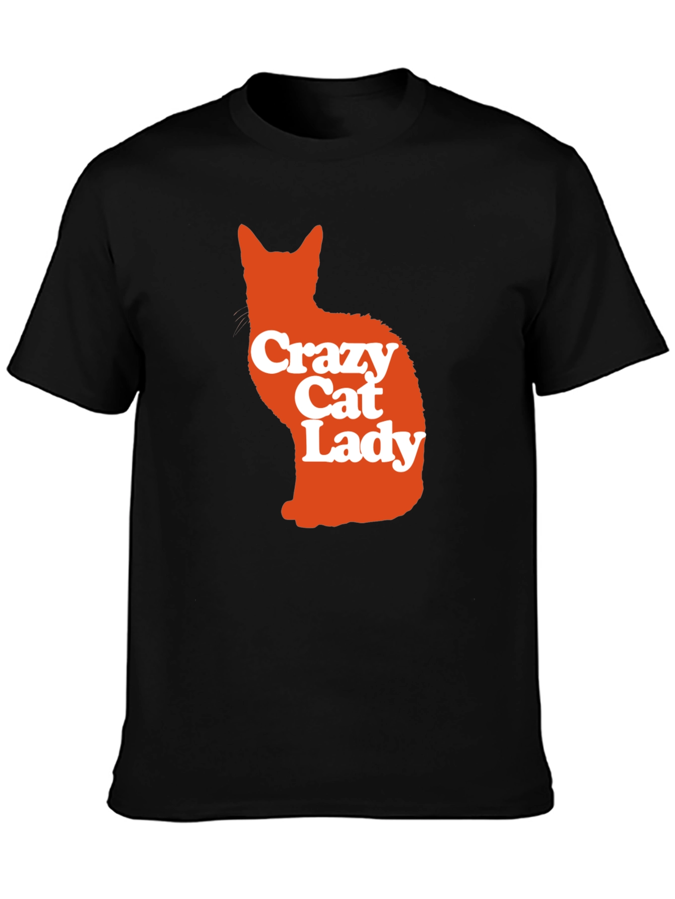 Crazy Cat Lady Graphic Tee - Mens Black T-Shirt