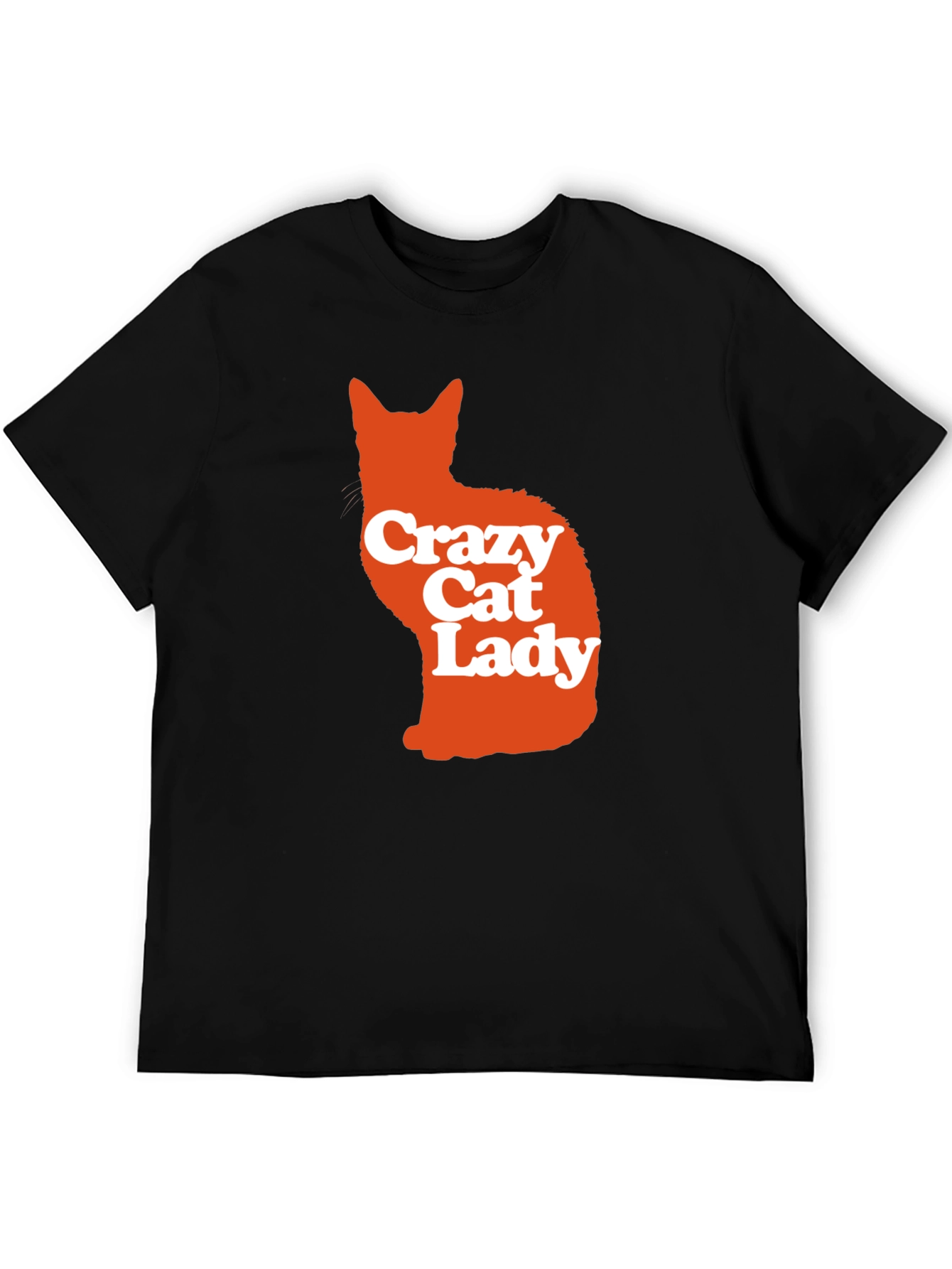 Crazy Cat Lady Graphic Tee - Mens Black T-Shirt