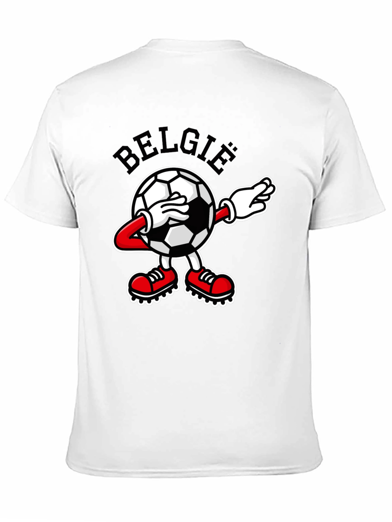 Belgie Dabbing Soccer Ball Black T-Shirt
